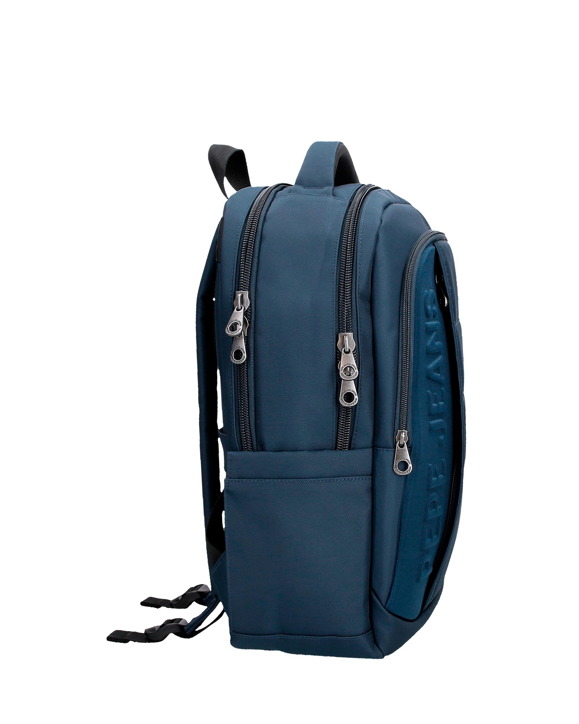 Mochila porta ordenador 15,6" Ancor con dos compartimentos y adaptable a trolley Azul-2