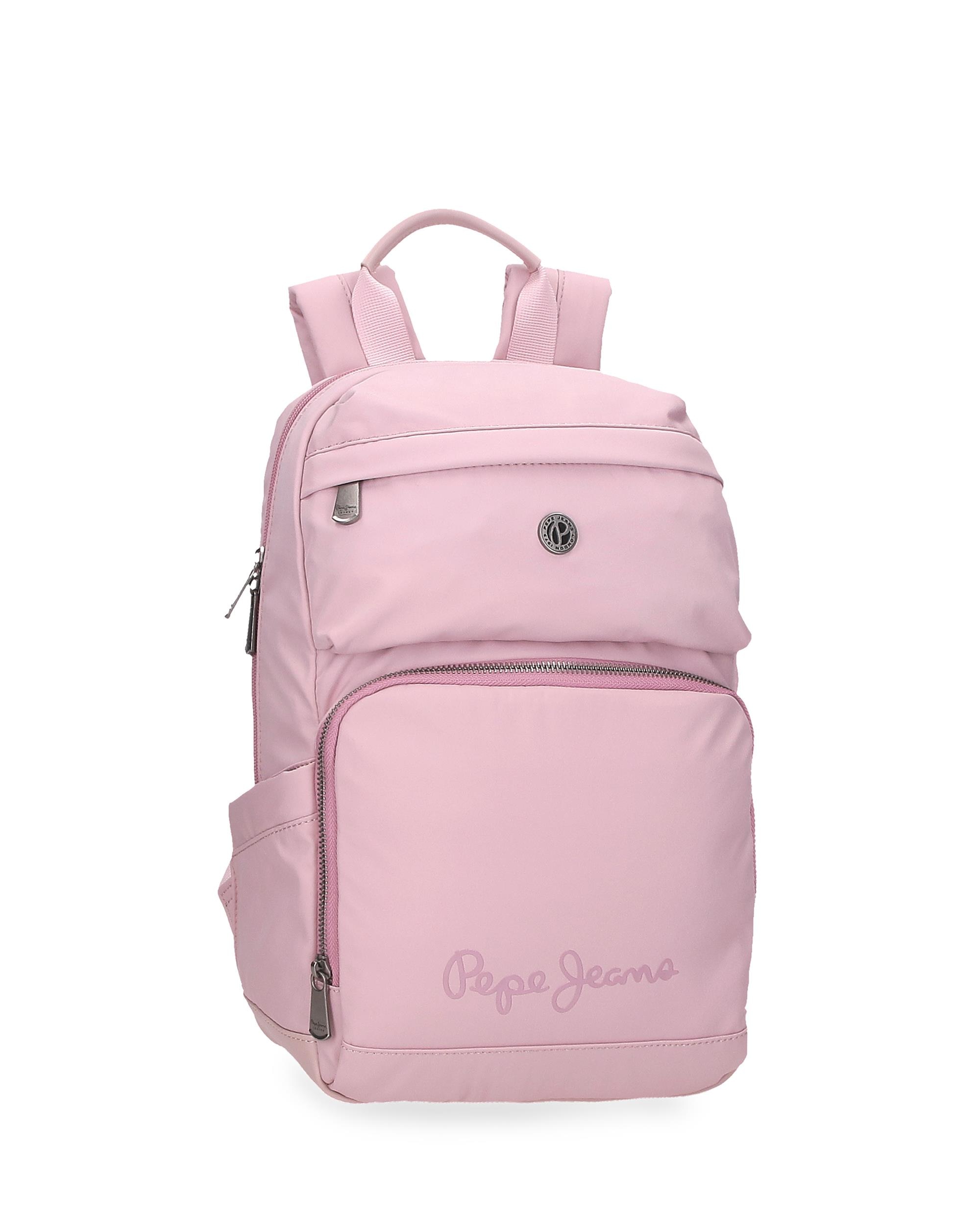 PEPE JEANS Mochila Para Portátil Poliéster y PU Corin Rosa