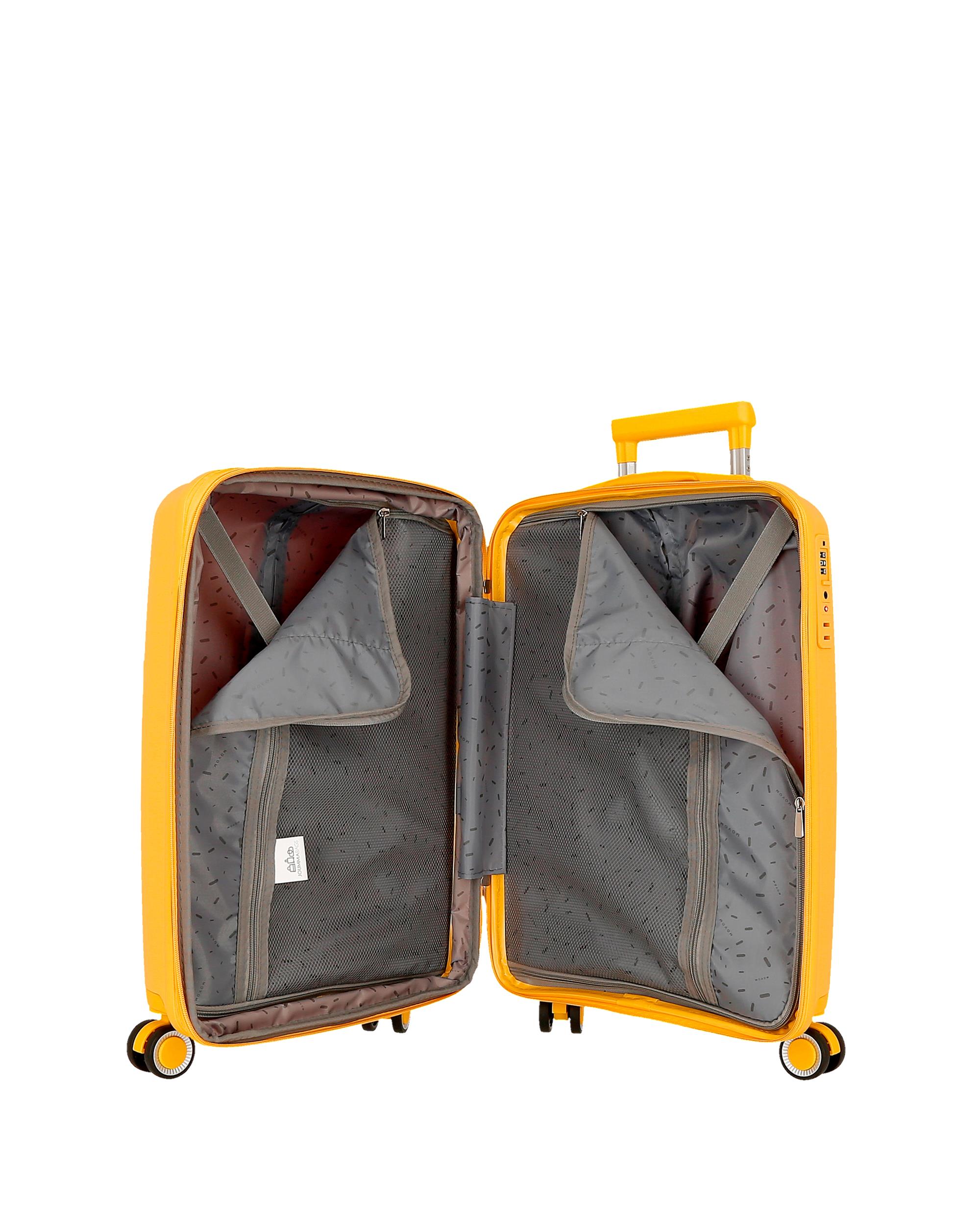 Maleta de cabina 55 cm inari con capacidad de 37l en azul marino - Movom - Amarillo Amarillo-5