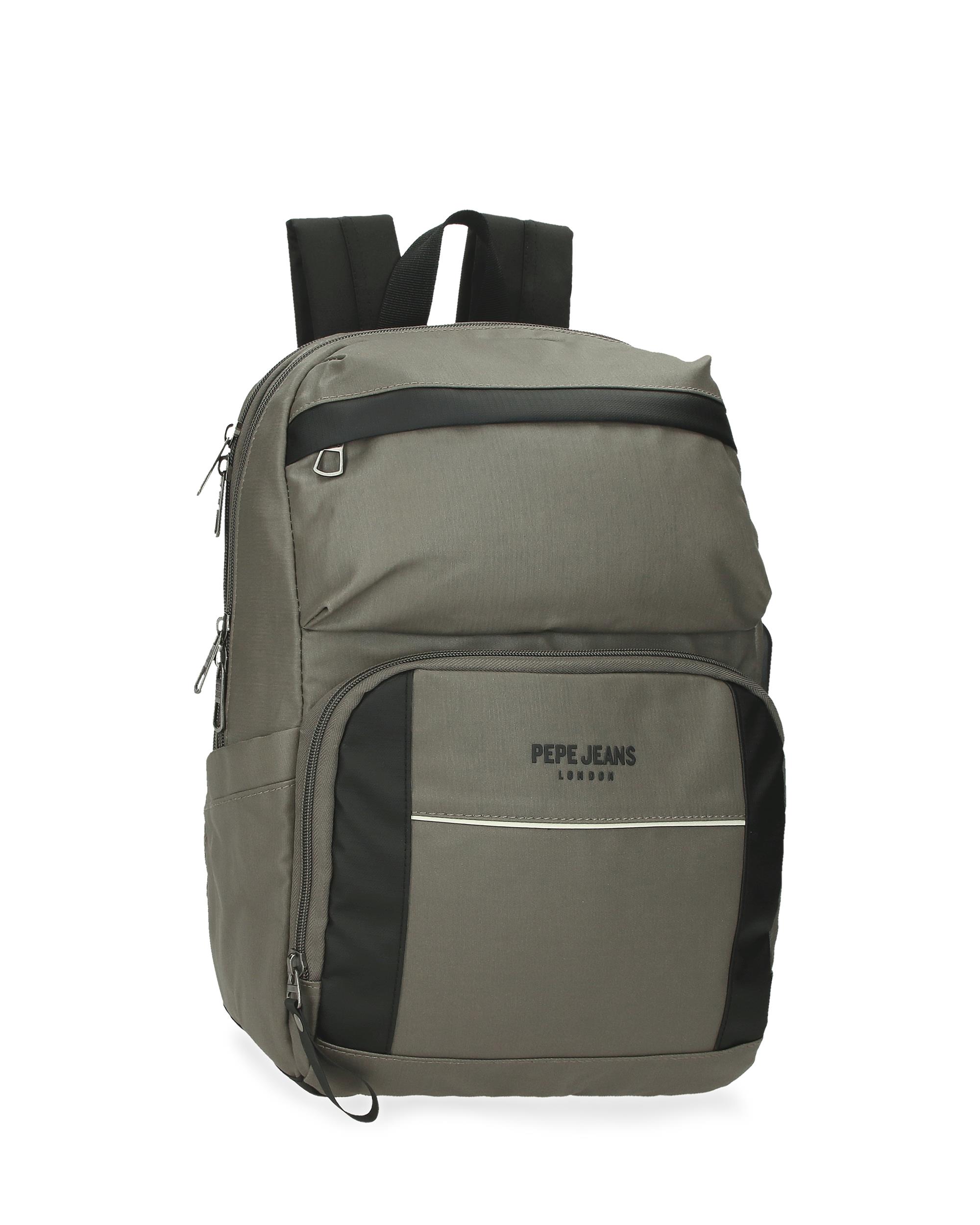 Pepe Jeans - Mochila porta ordenador adaptable 40 cm pepe jeans bromley 24 caqui.