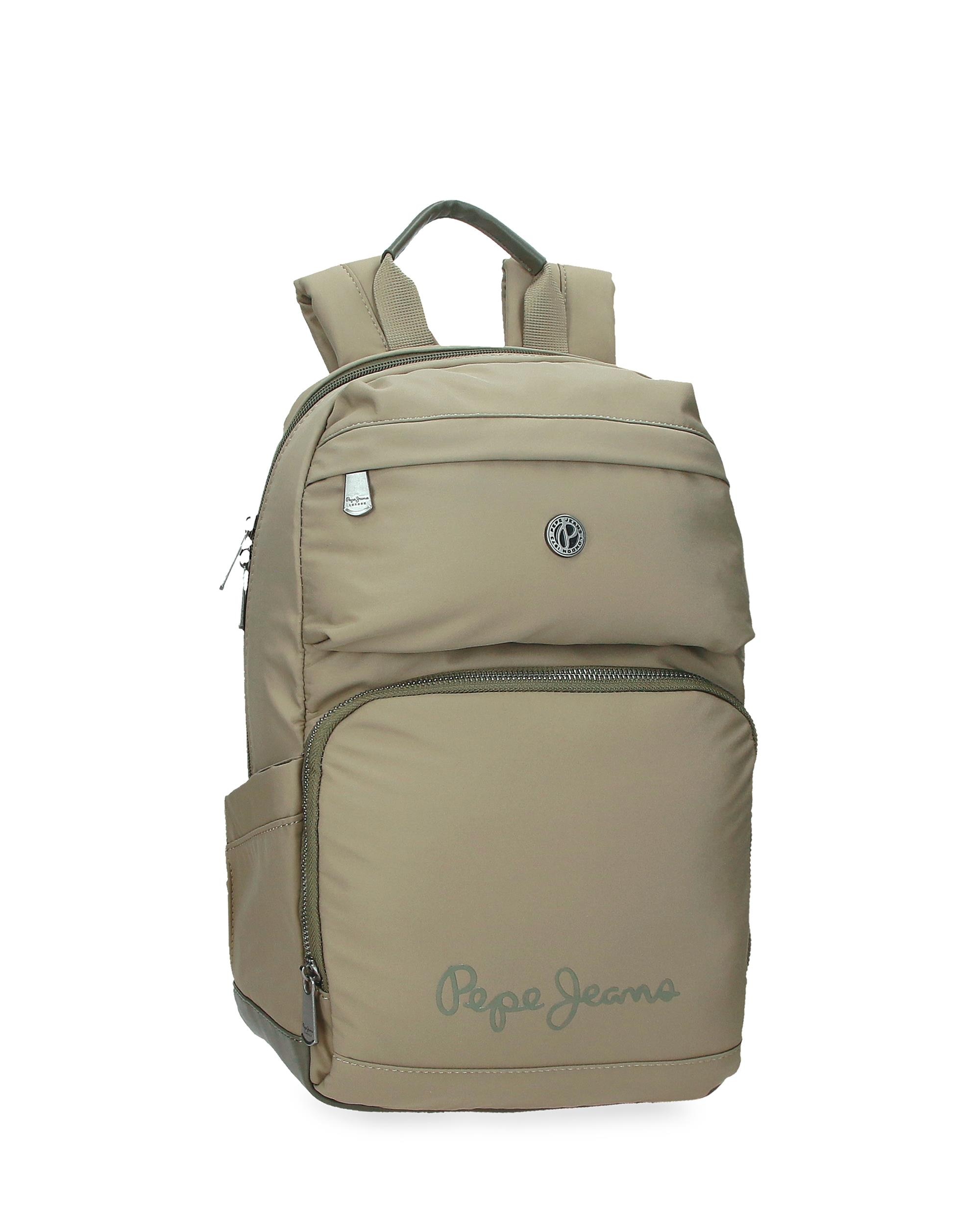 PEPE JEANS Mochila Para Portátil Poliéster y PU Corin Verde
