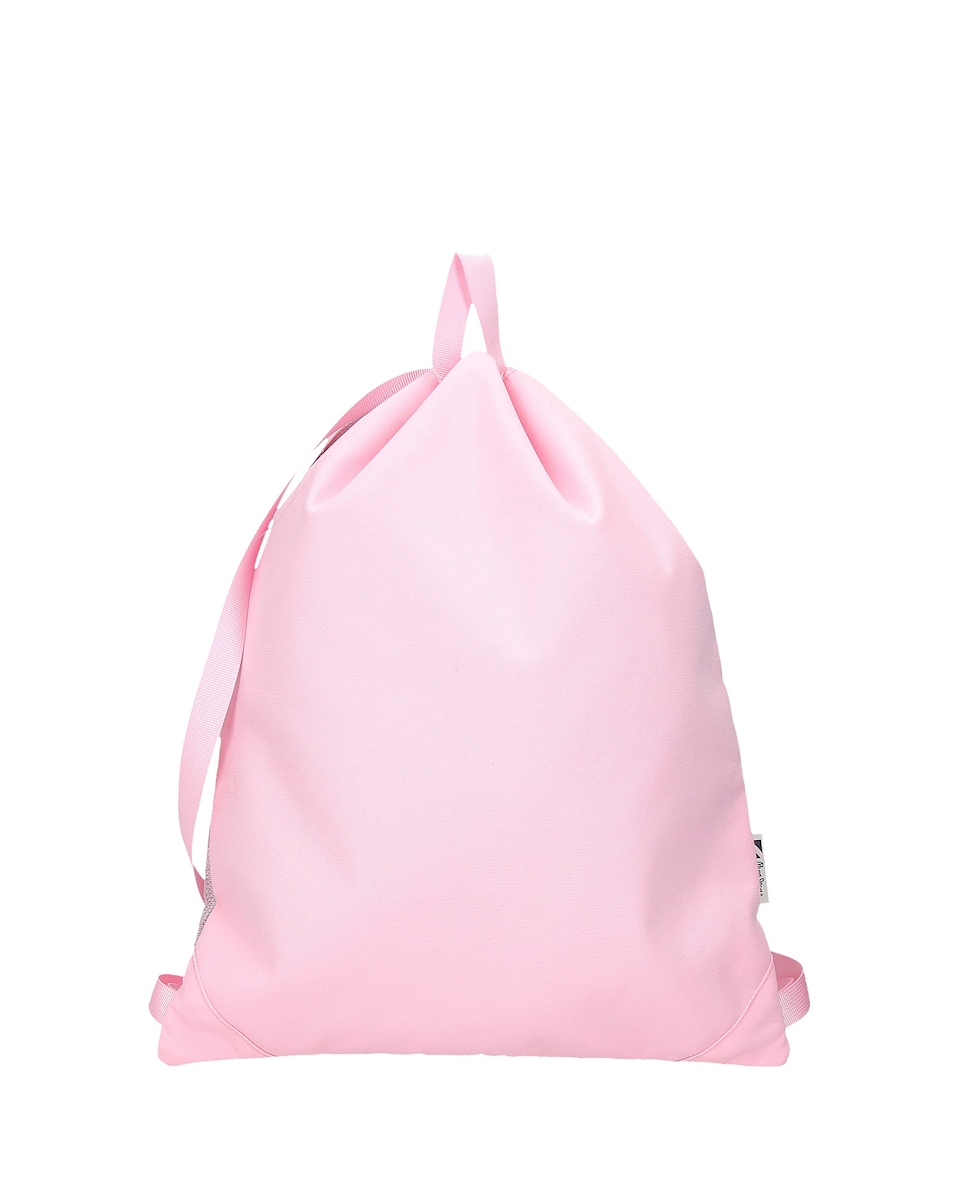 Mochila Saco Pepe Jeans Miri com Bolso com Fecho de Correr Rosa-3