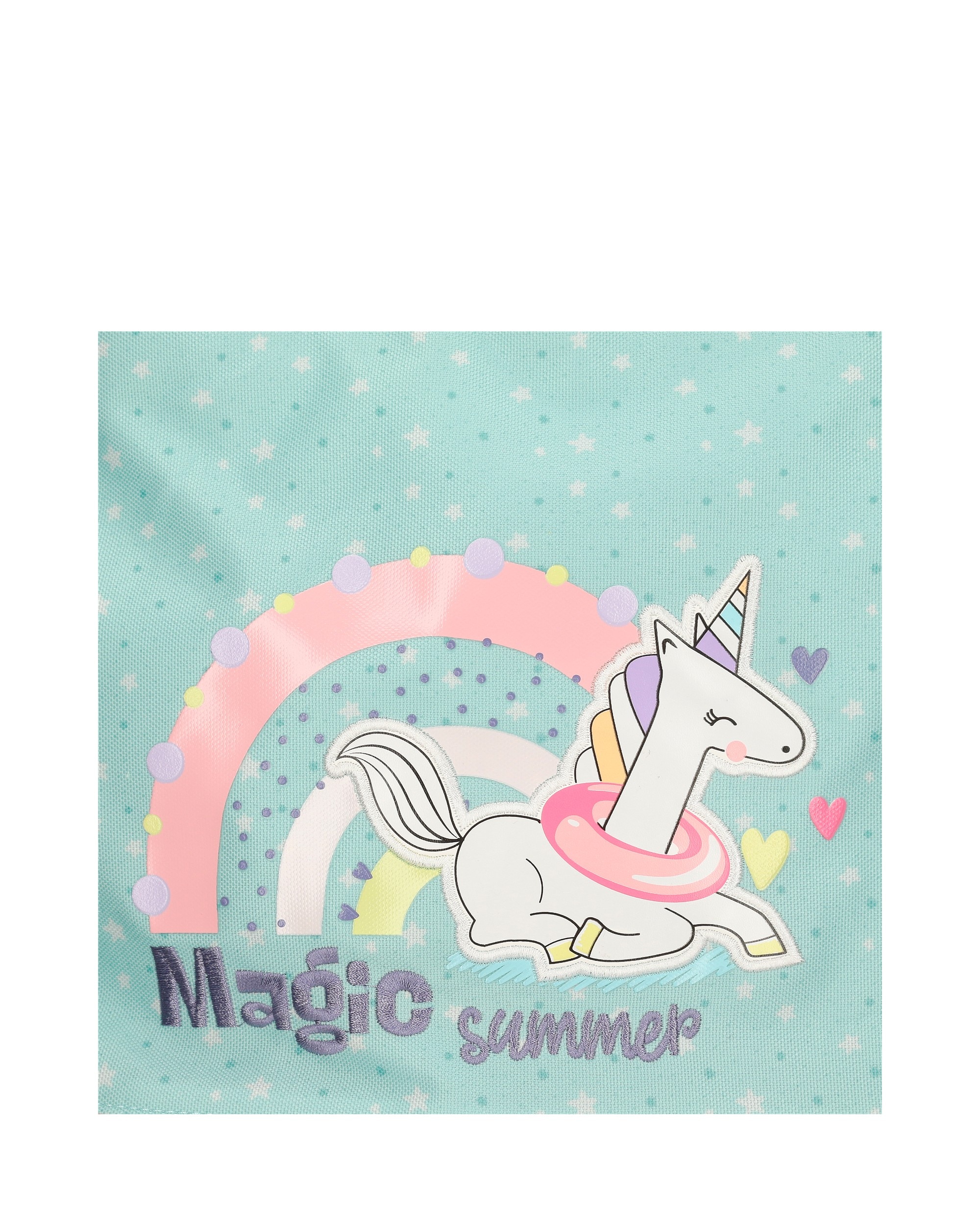 Imagen 6 de Mochila escolar Magic summer de 42 cm con dos compartimentos Multicolor