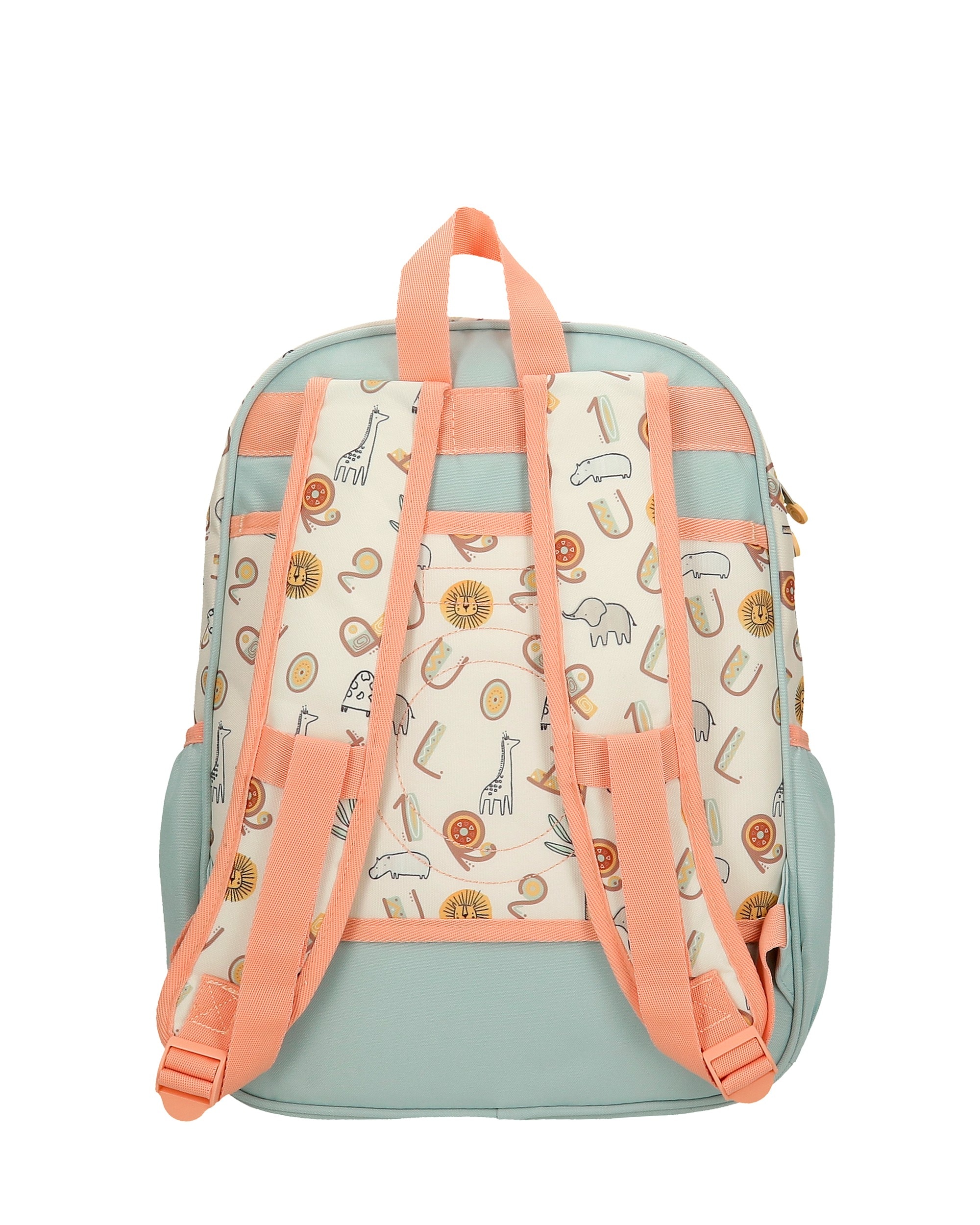 Mochila escolar Play all day de 38cm con bolsillos laterales Multicolor-3