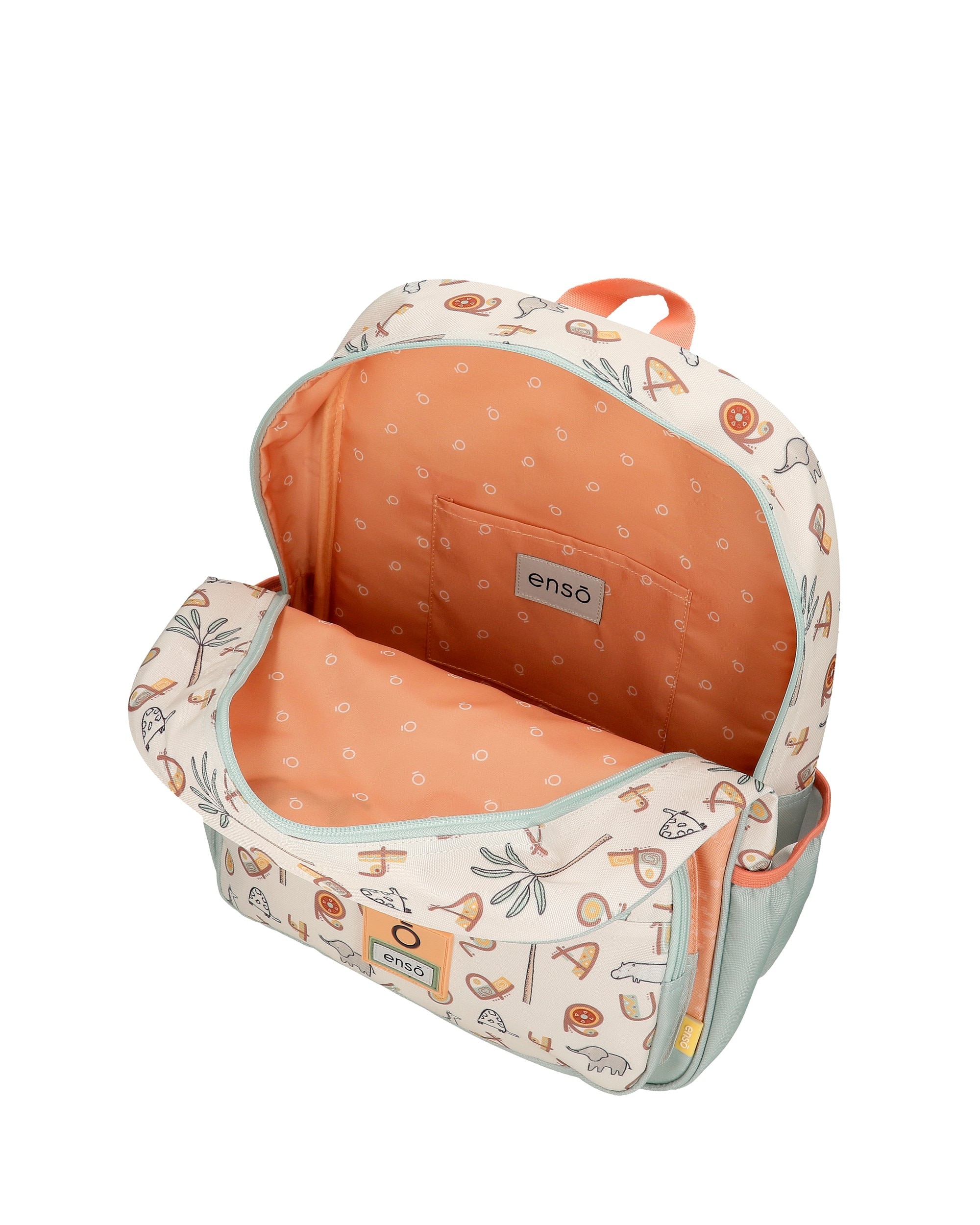 Mochila escolar Play all day de 38cm con bolsillos laterales Multicolor-4
