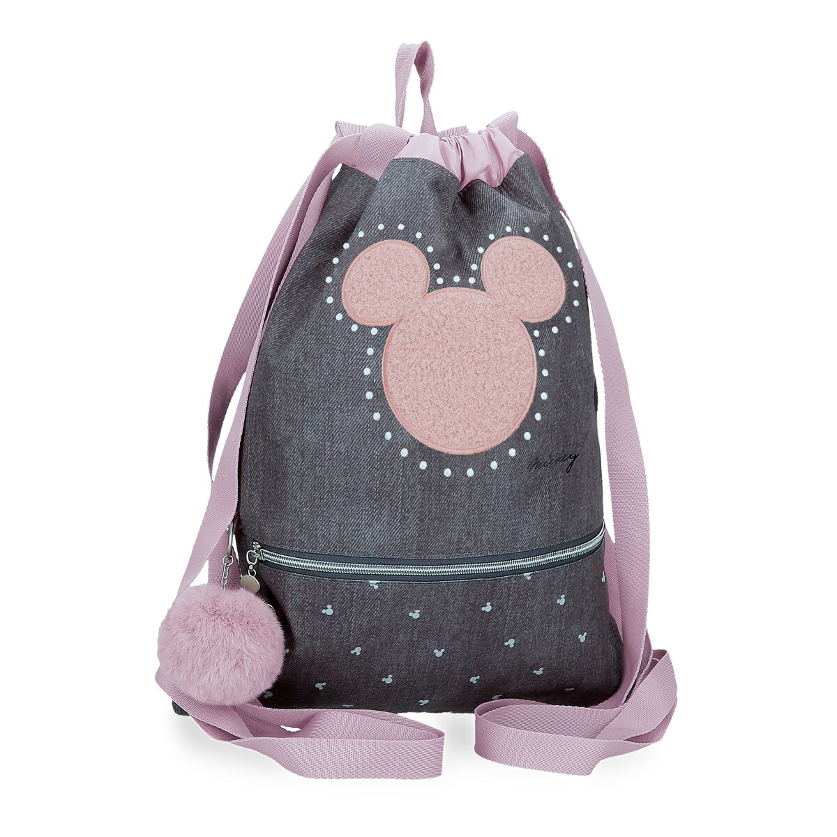 Mochila saco Mickey Mouse Studs con cierre de cremallera · Disney · El ...