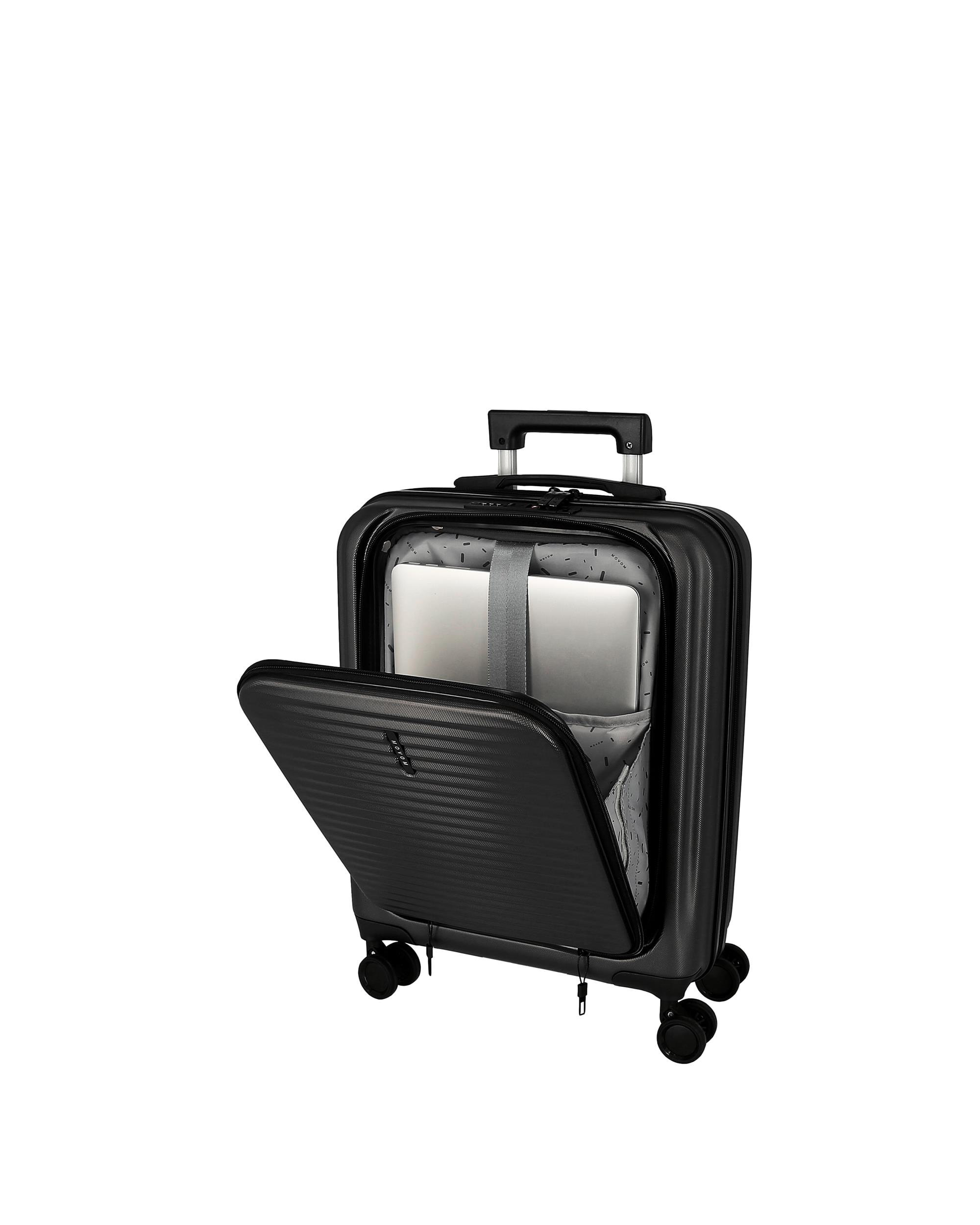 Imagen 6 de Maleta de cabina Dayton rígida con capacidad de 39L - Movom - Negro Negro