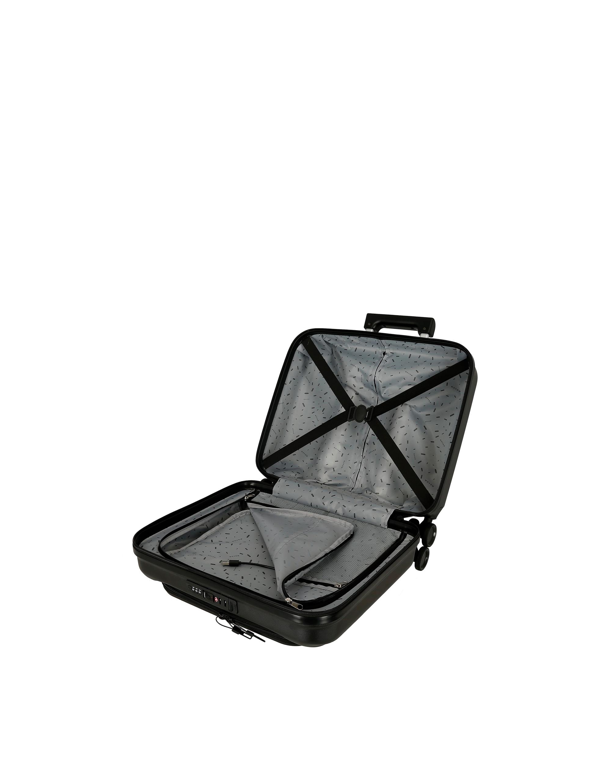 Imagen 5 de Maleta de cabina Dayton rígida con capacidad de 31L - Movom - Negro Negro