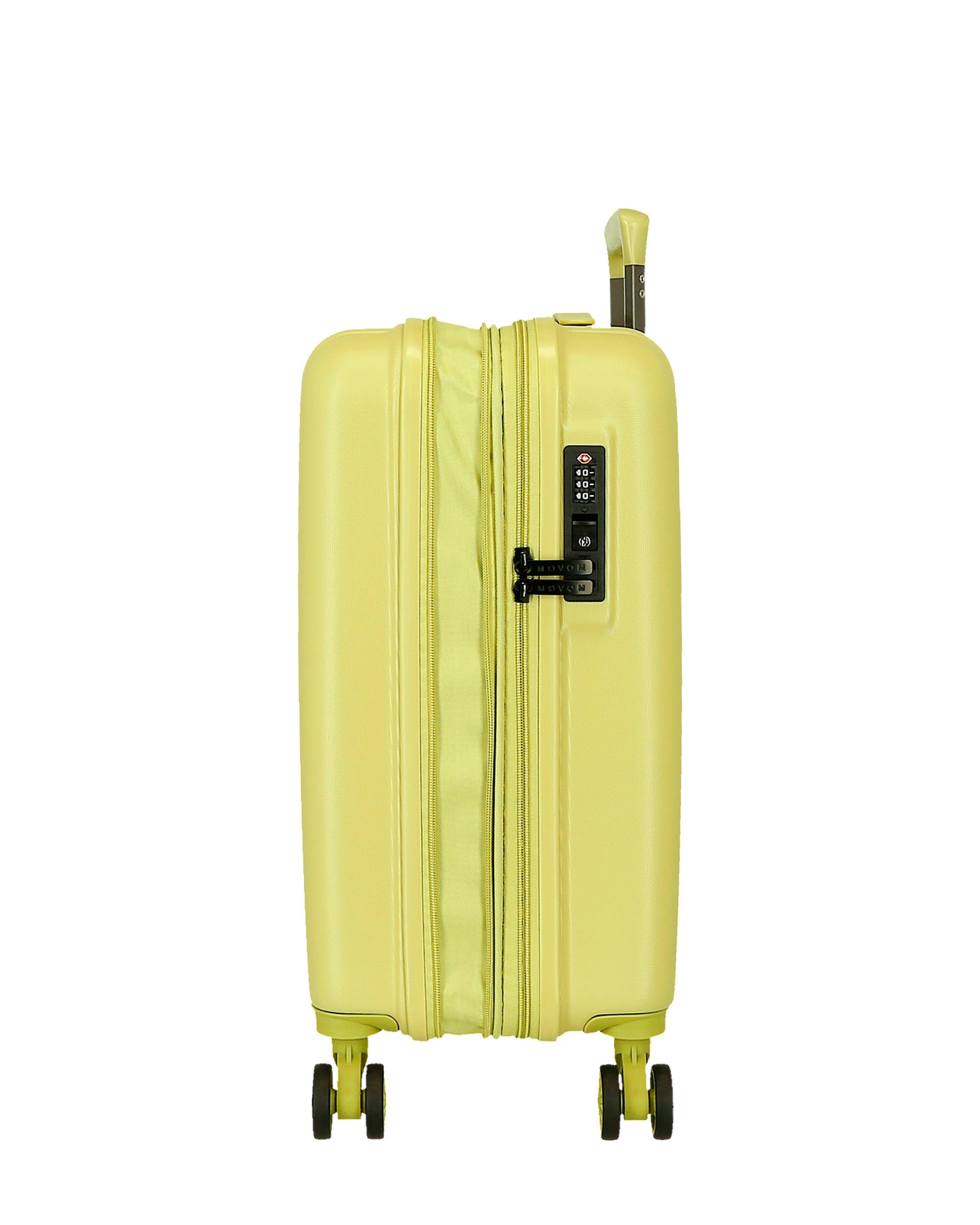 Maleta de cabina 55 cm expandible movom wood abs con capacidad de 37l caqui/militar - Amarillo Amarillo-6