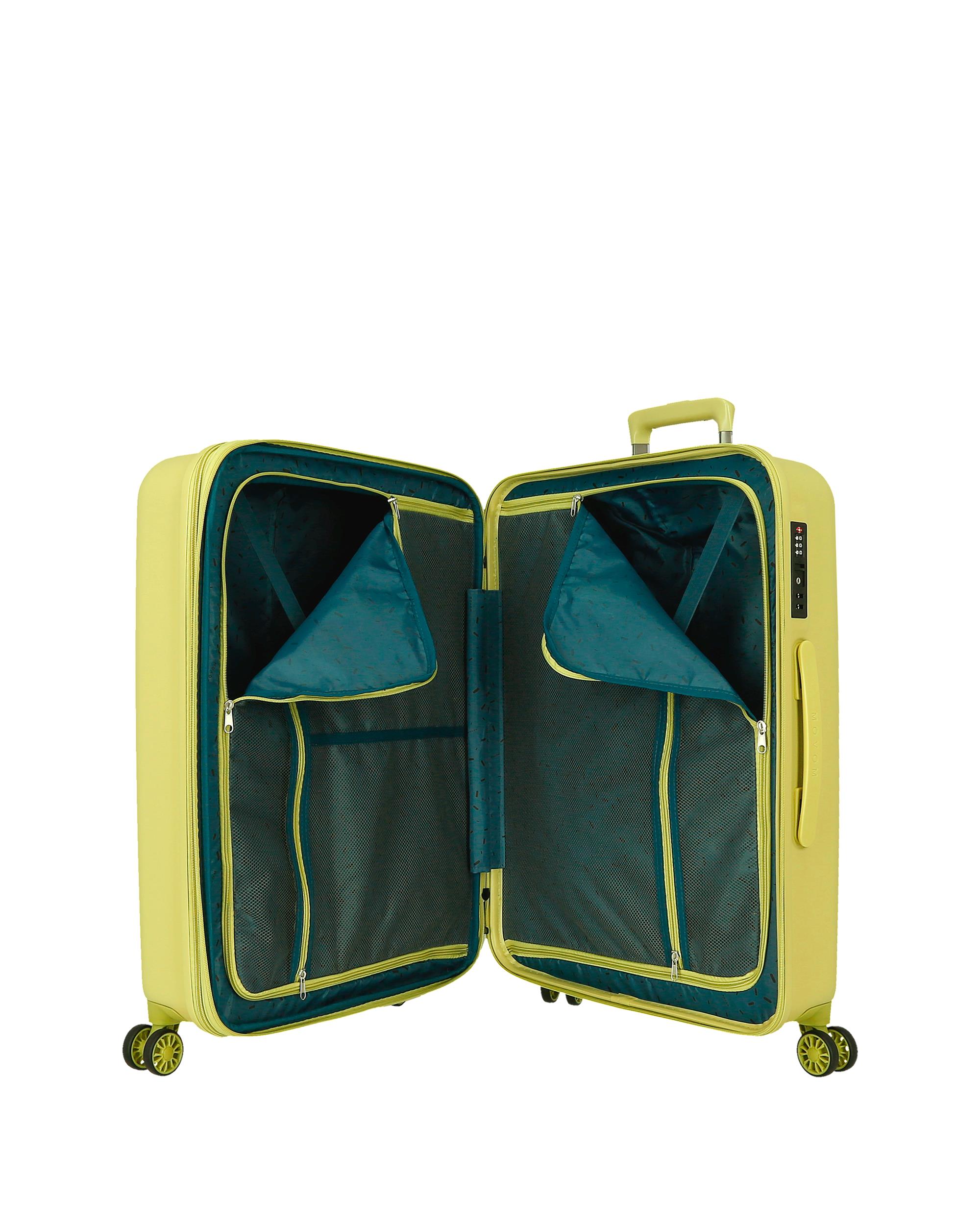 Maleta grande 78 cm expandible movom wood abs con capacidad de 108l - Amarillo Amarillo-5