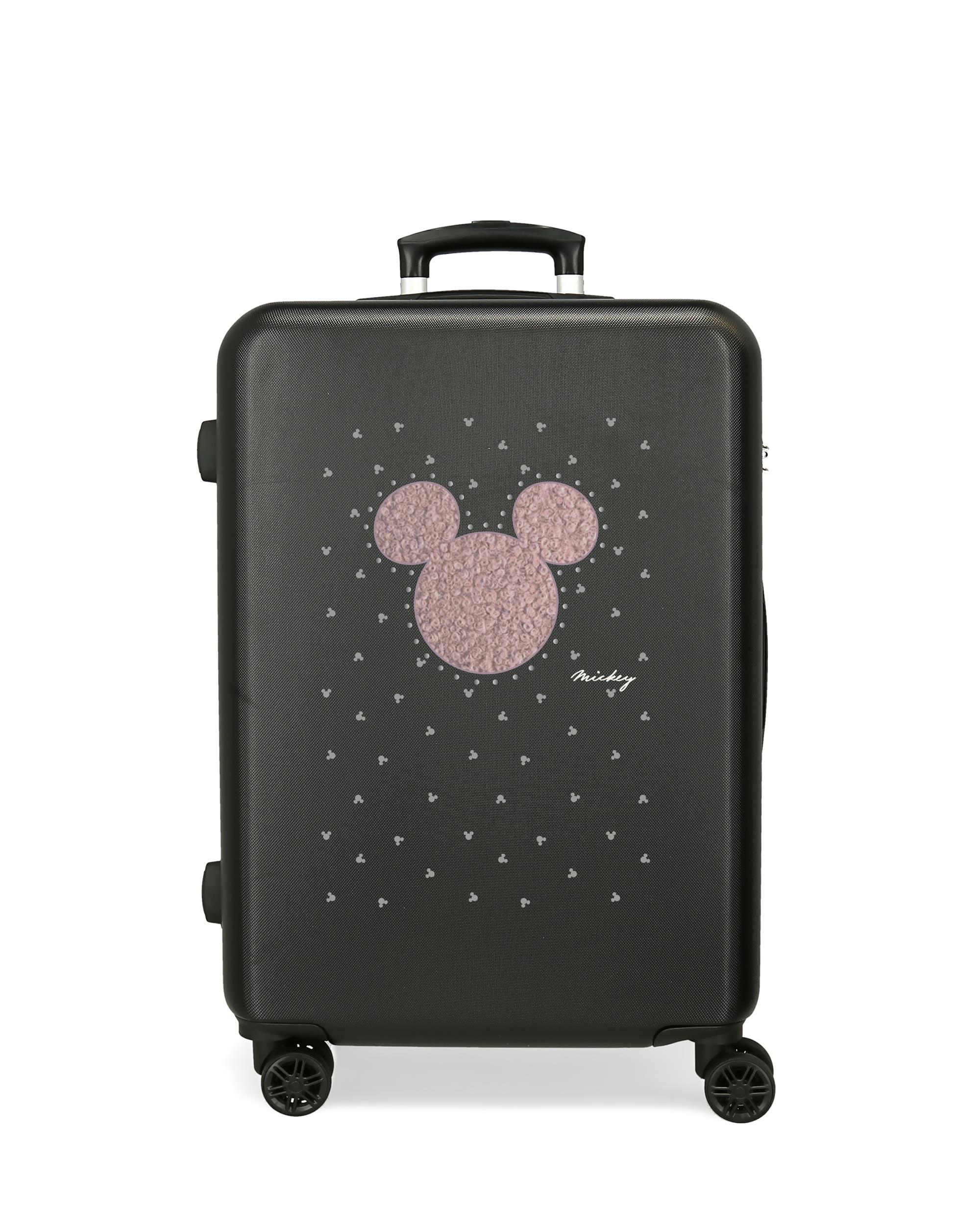 Disney - Maleta mediana Mickey Studs con capacidad de 56L.