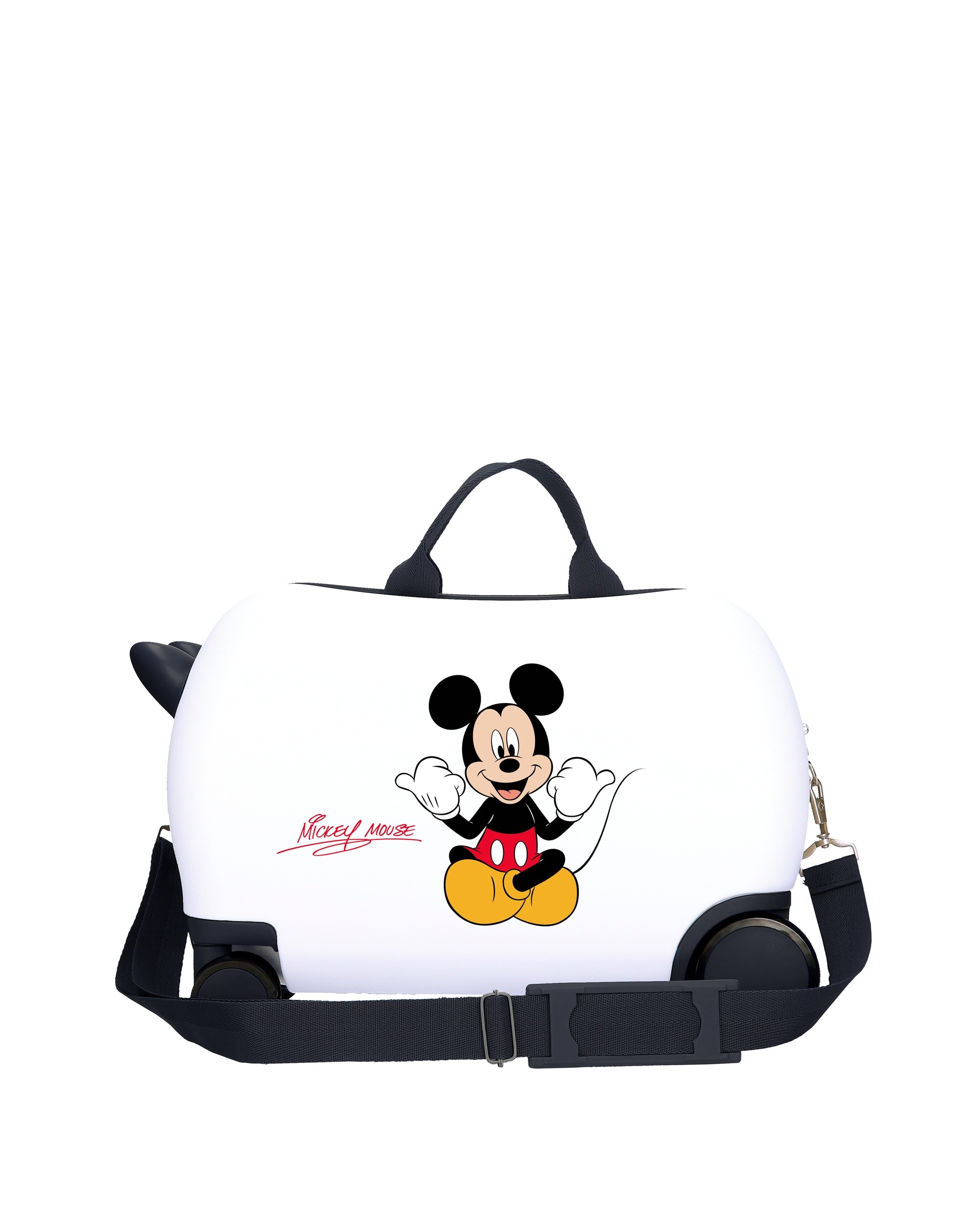 Mala Infantil 2 Rodas Multidirecionais Mickey Cheerful com Capacidade de 24l Branco-3