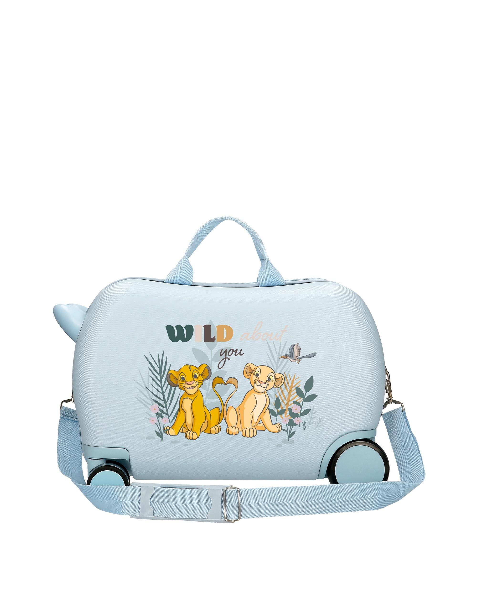 Imagen 3 de Maleta infantil 2 ruedas multidireccionales Bambi Before the bloom con capacidad de 24L - Disney - Azul Azul