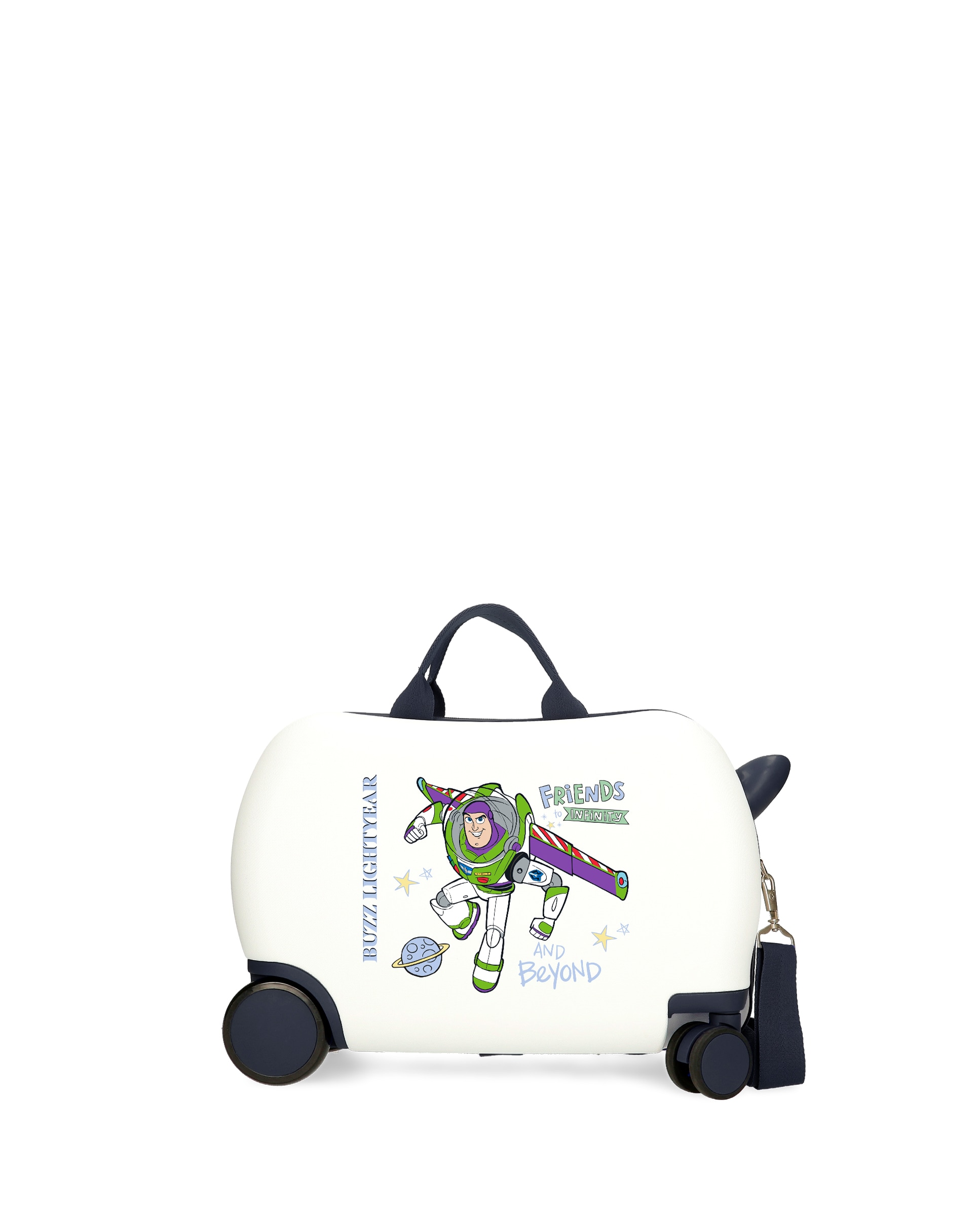 Mala Infantil 2 Rodas Multidirecionais Toy Story Friends To Infinity And Beyond com Capacidade de 24l Branco-1