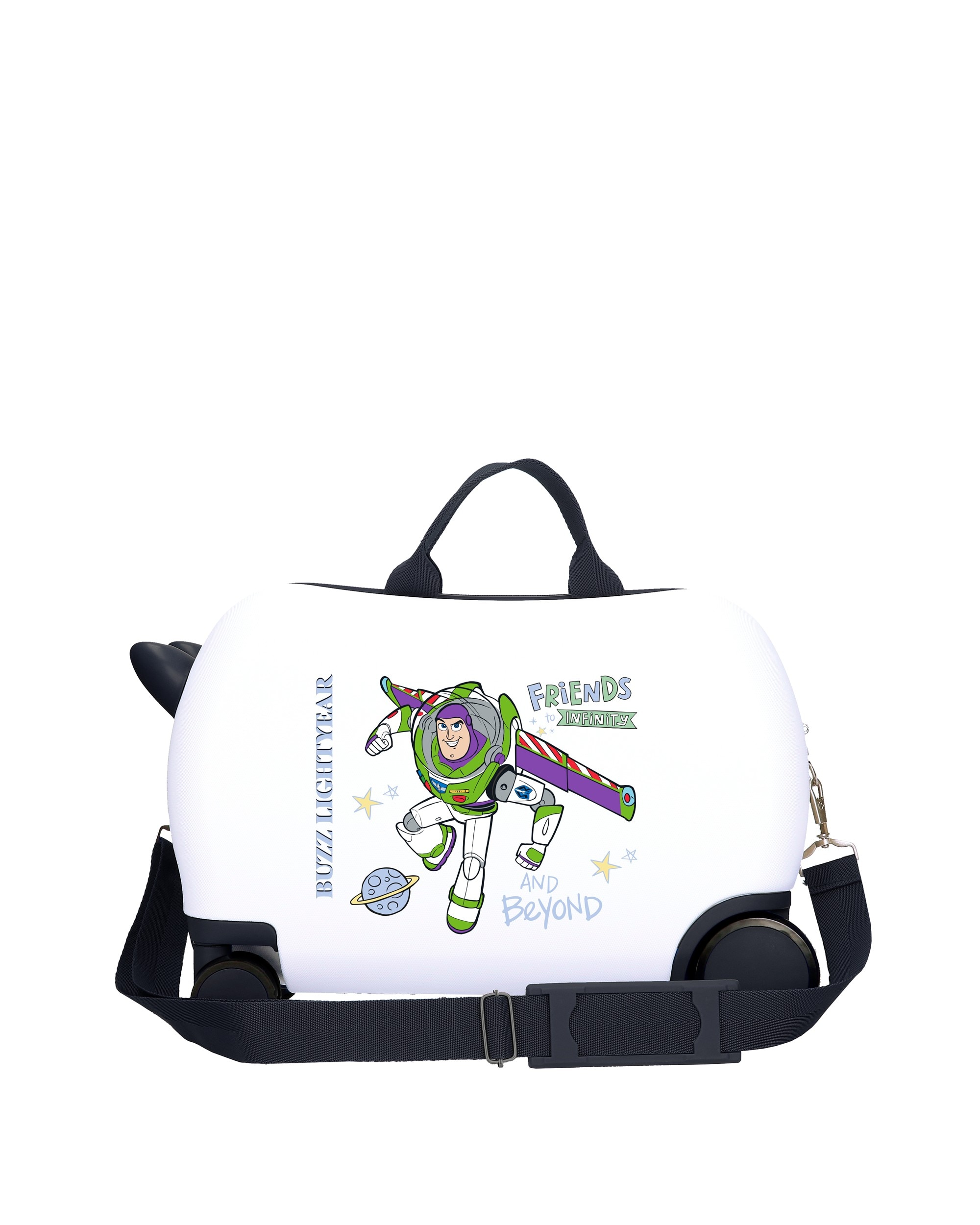 Mala Infantil 2 Rodas Multidirecionais Toy Story Friends To Infinity And Beyond com Capacidade de 24l Branco-3