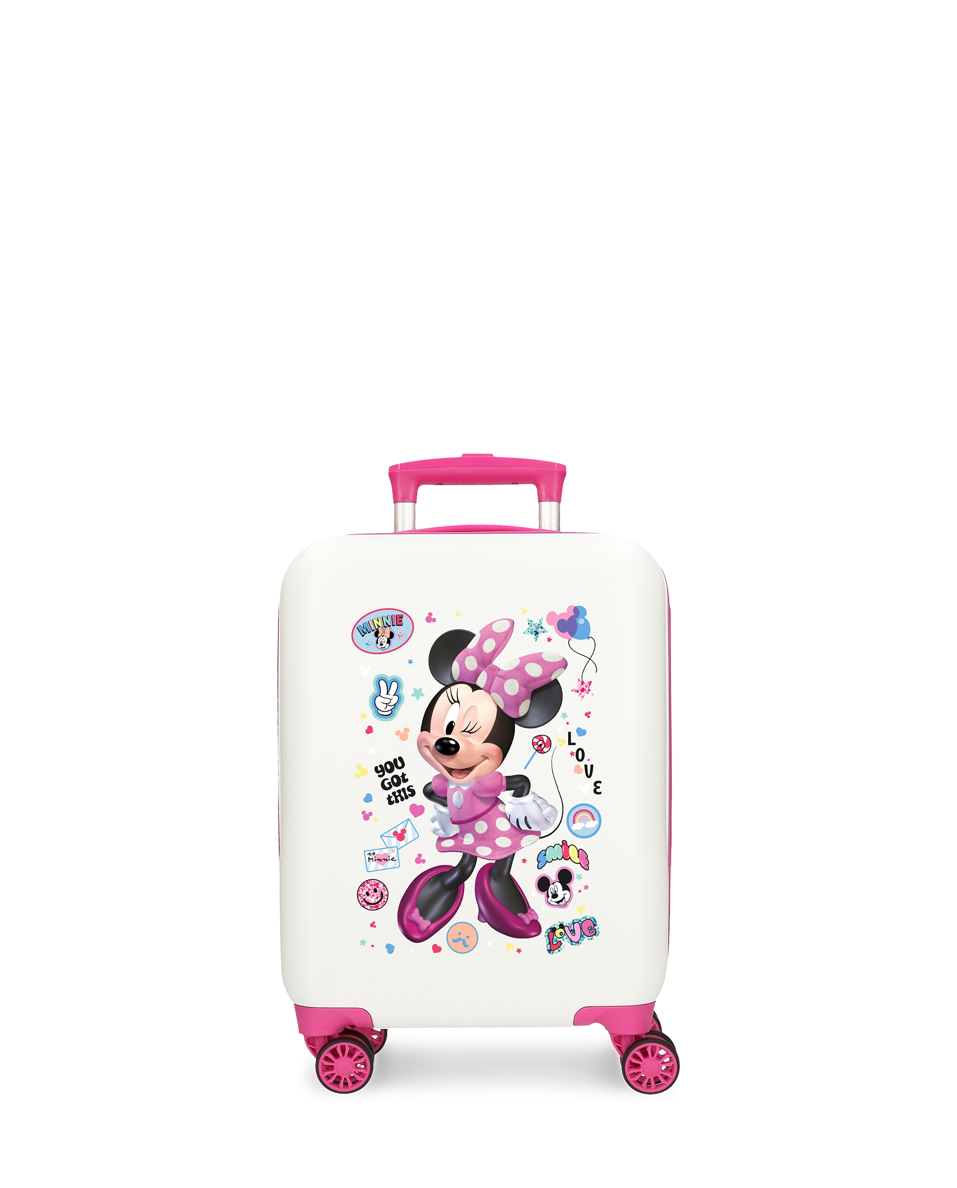 Mala de Cabine Minnie Party Rígida com Capacidade de 28l Branco-1