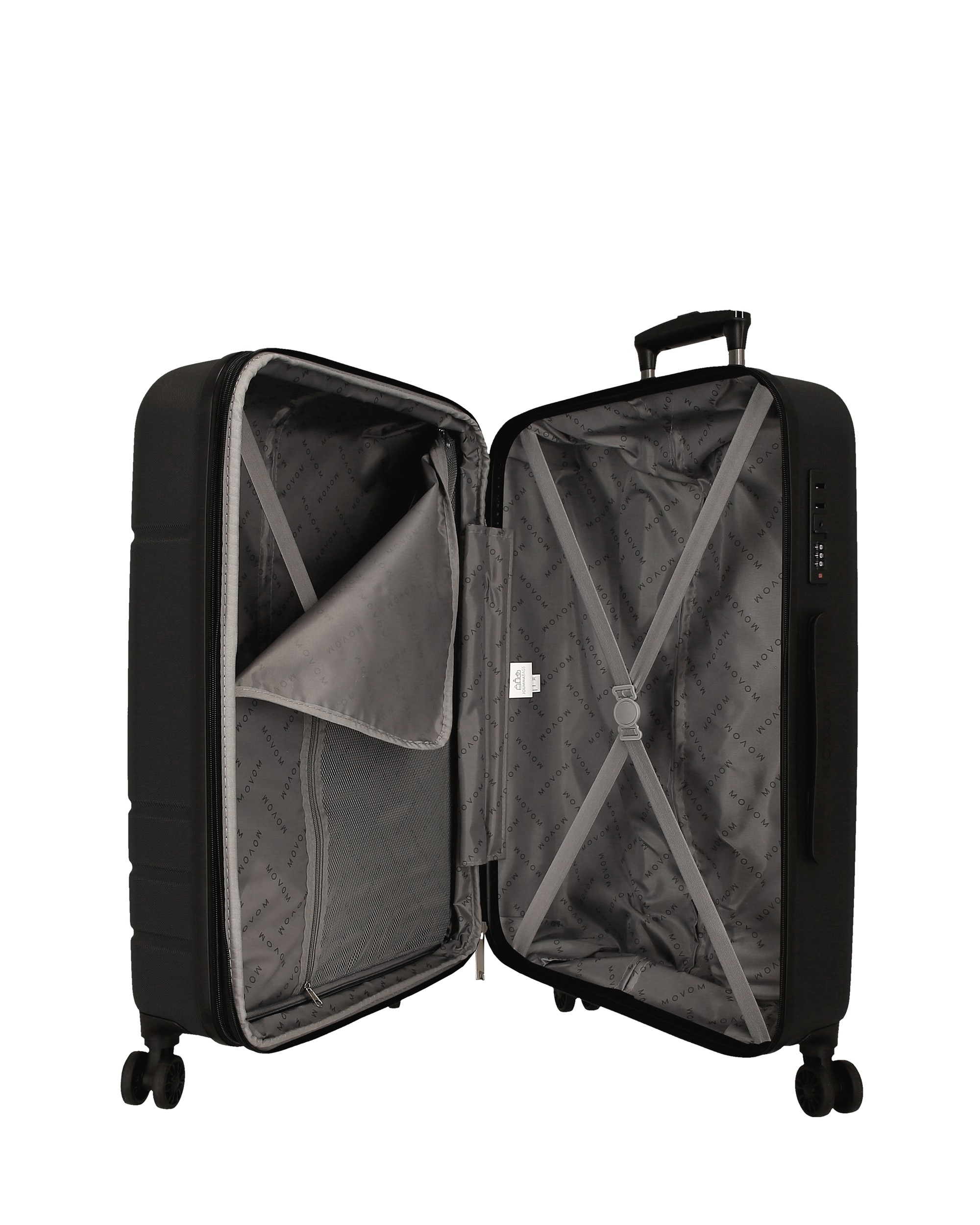 Imagen 5 de Maleta mediana movom galaxy rígida 68cm azul marino - Negro Negro