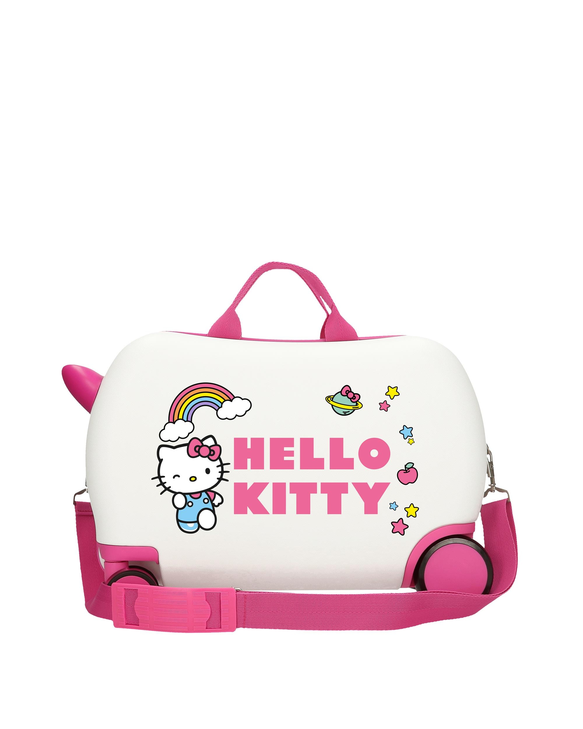 Maleta infantil 2 ruedas multidireccionales You are cute Rígida con capacidad de 24L - Personajes - Blanco / Rosa Blanco / Rosa-3