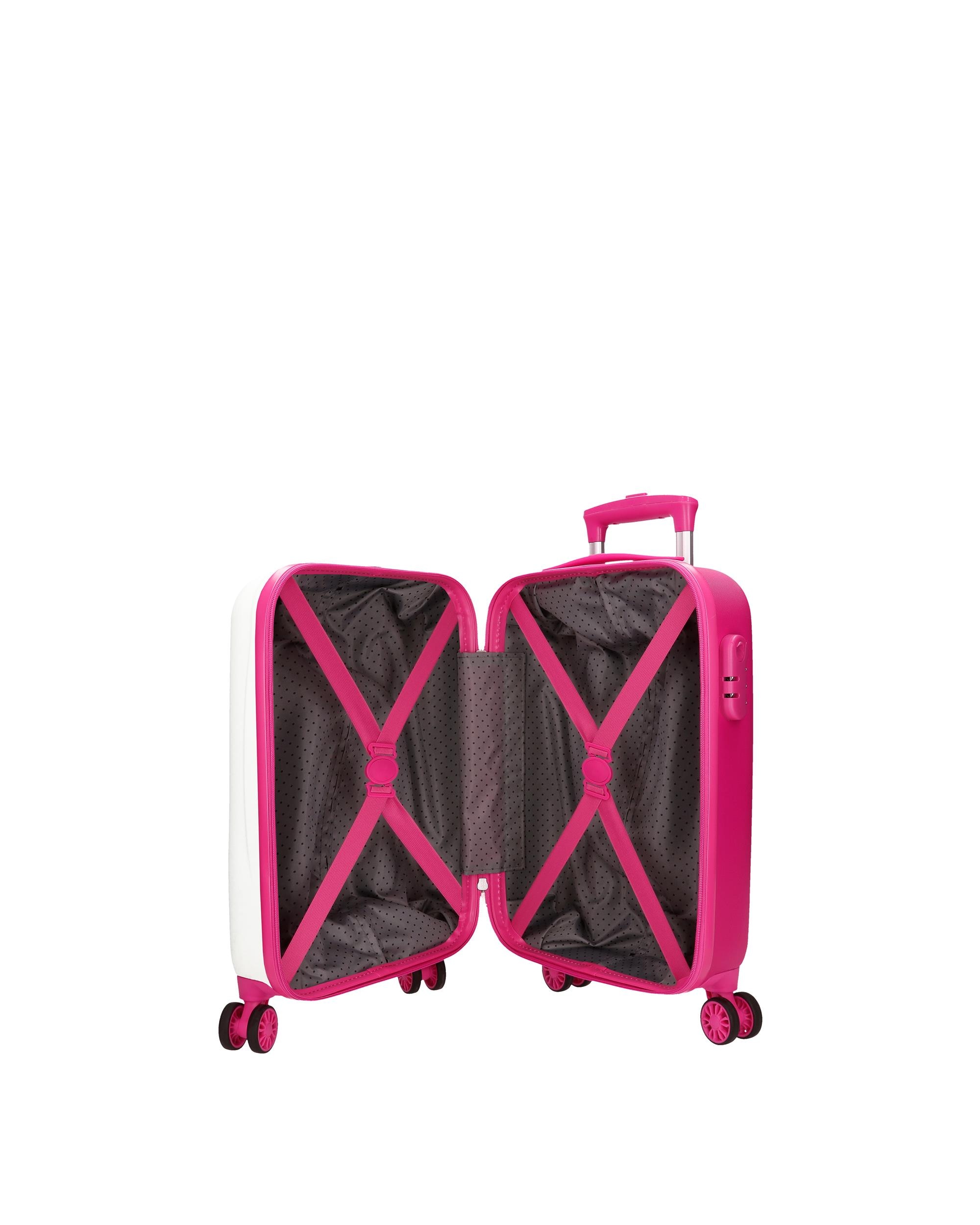 Maleta de cabina So fun con capacidad de 28L - Personajes - Blanco / Fucsia Blanco / Fucsia-5