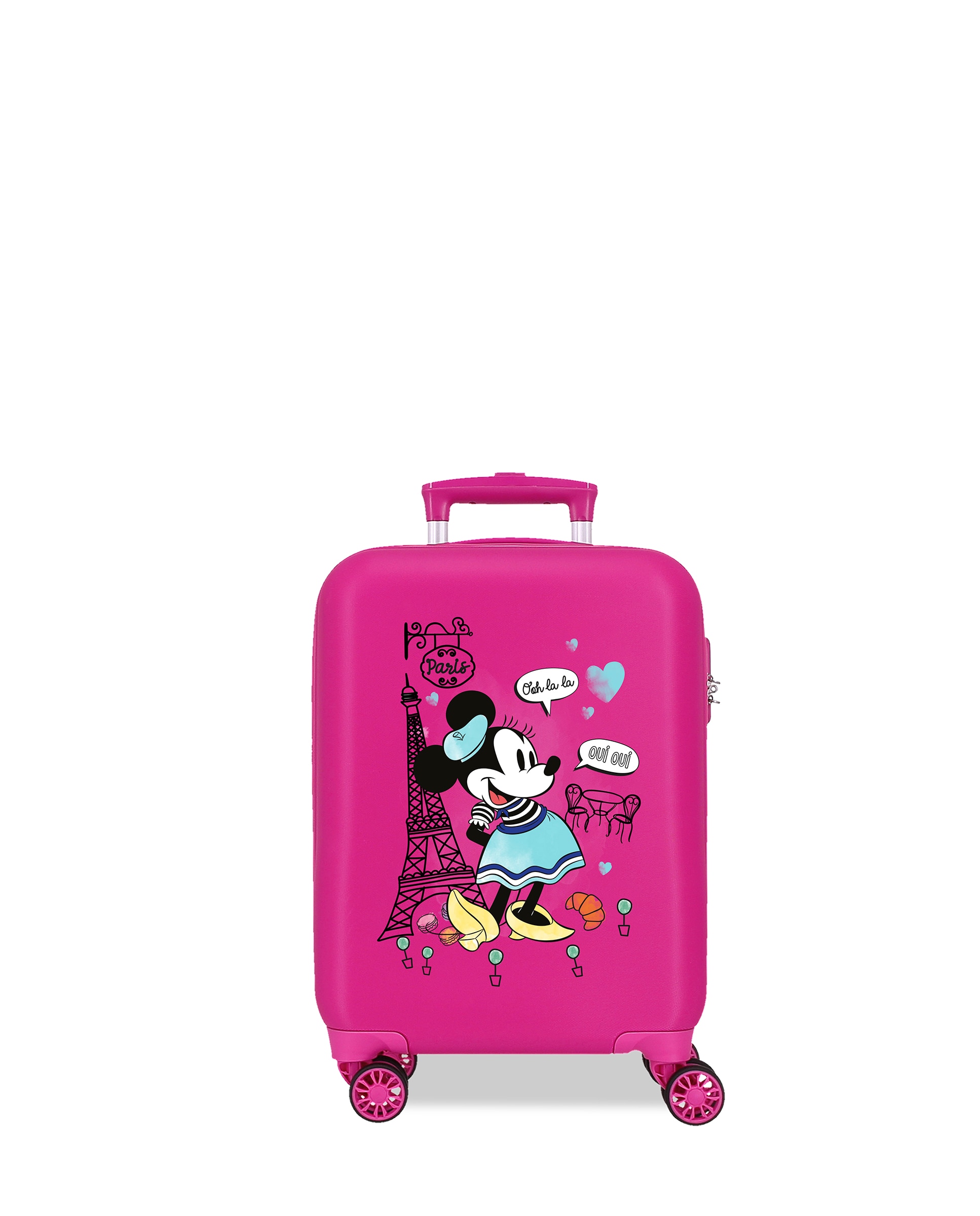 Mala de Cabine Minnie Around The World com Capacidade de 28l Fúcsia-1