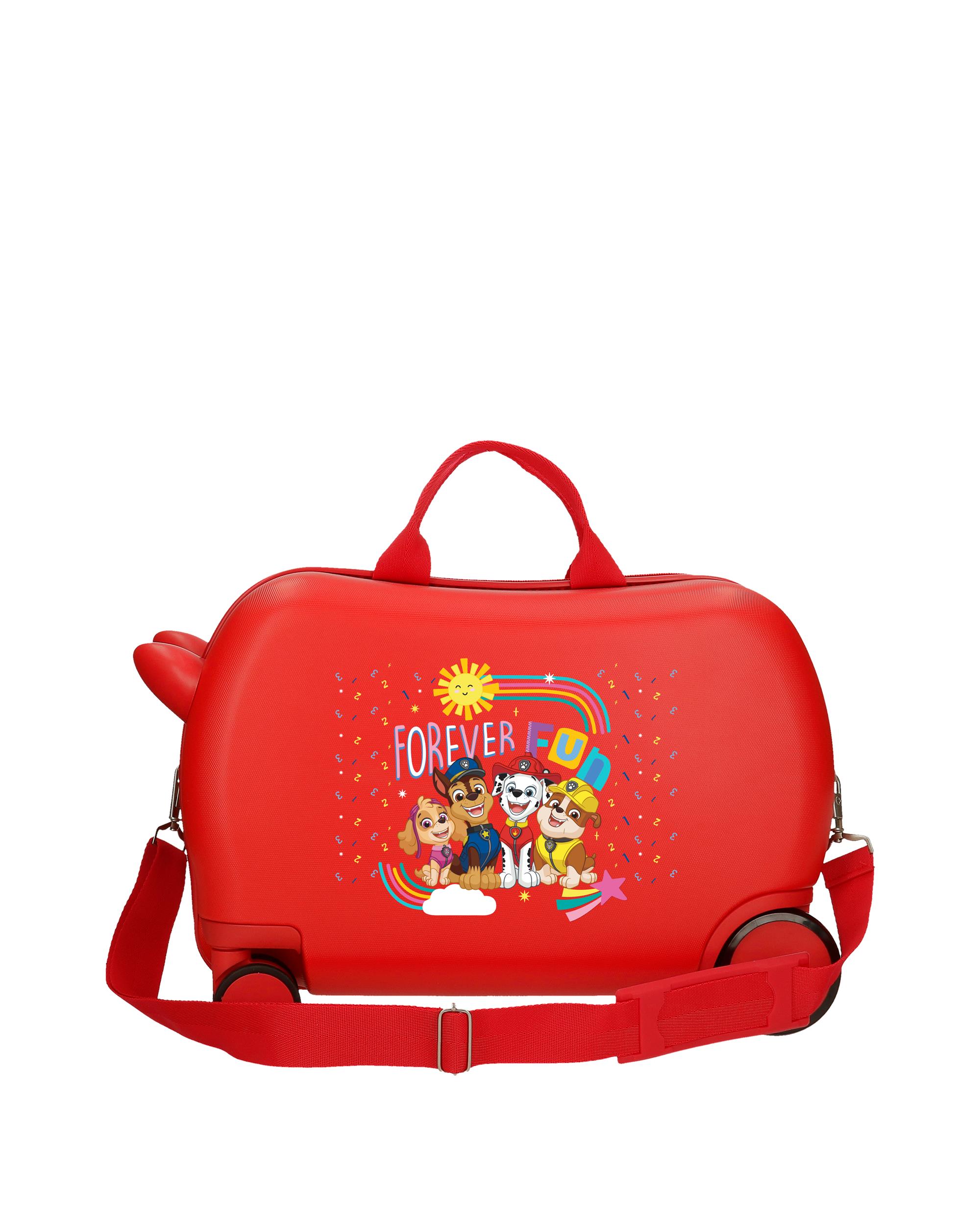 Maleta infantil 2 ruedas multidireccionales Paw Patrol Forever fun con capacidad de 24L - Personajes - Rojo Rojo-3