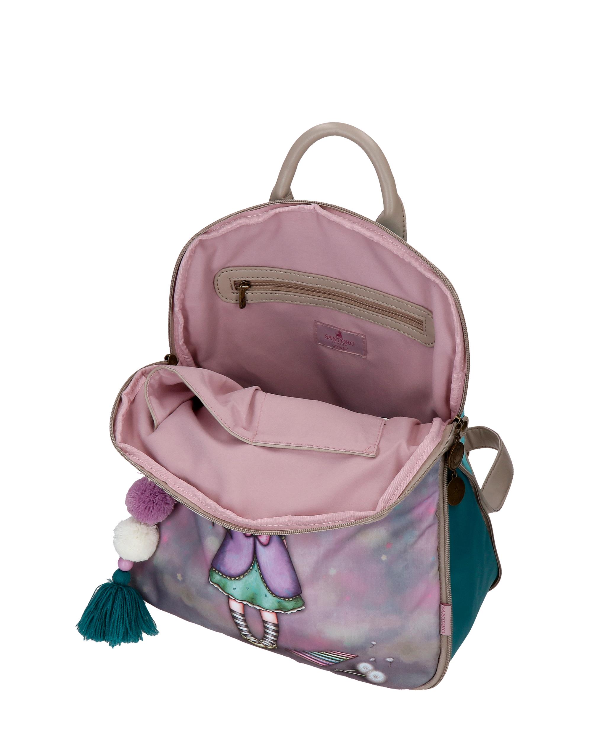 Mochila casual Gorjuss A whispered key con pompon decorativo Gorjuss El Corte Ingles