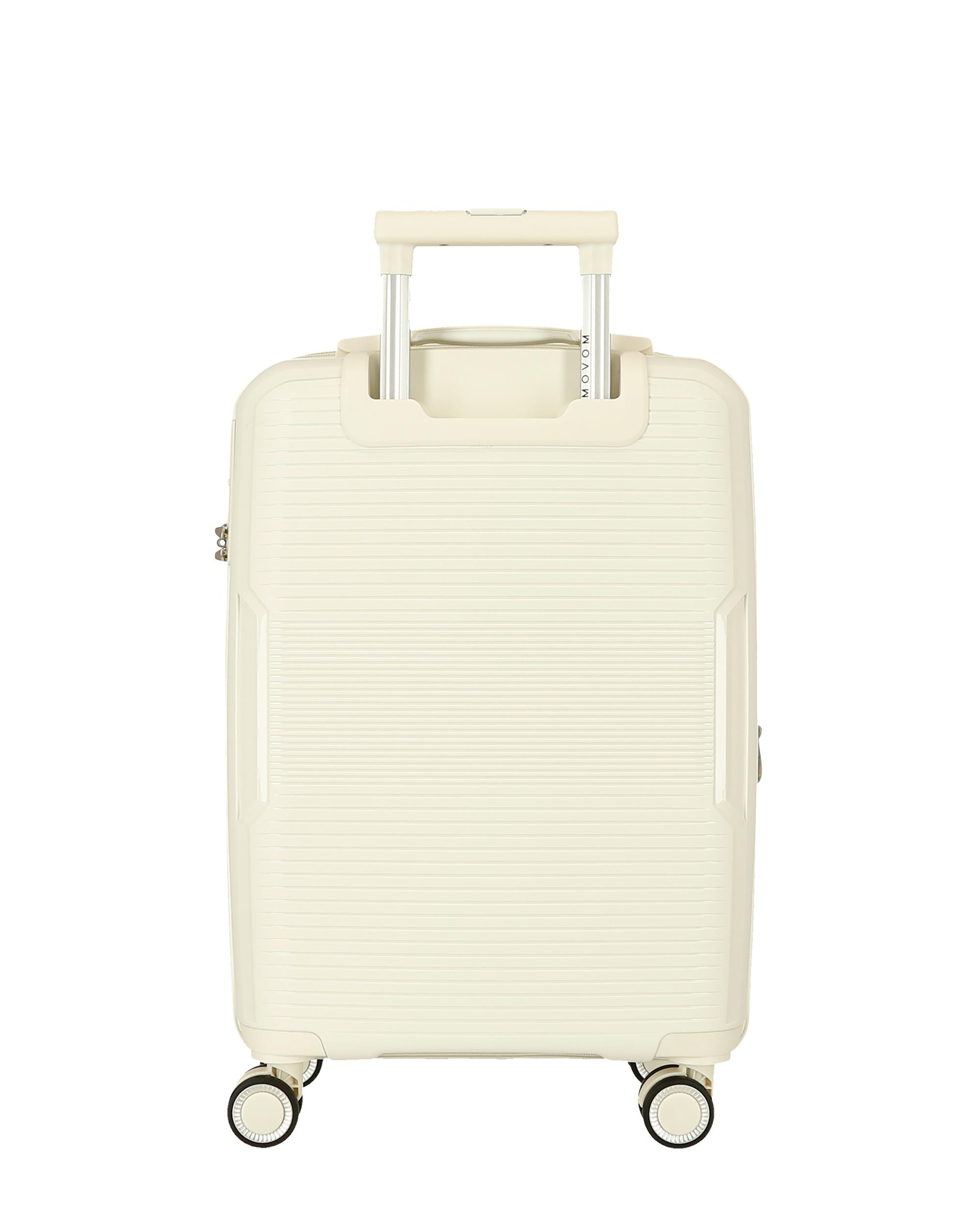 Imagen 3 de Maleta de cabina 55 cm extensible new ocuri con capacidad de 37l en rosa - Movom - Blanco Blanco