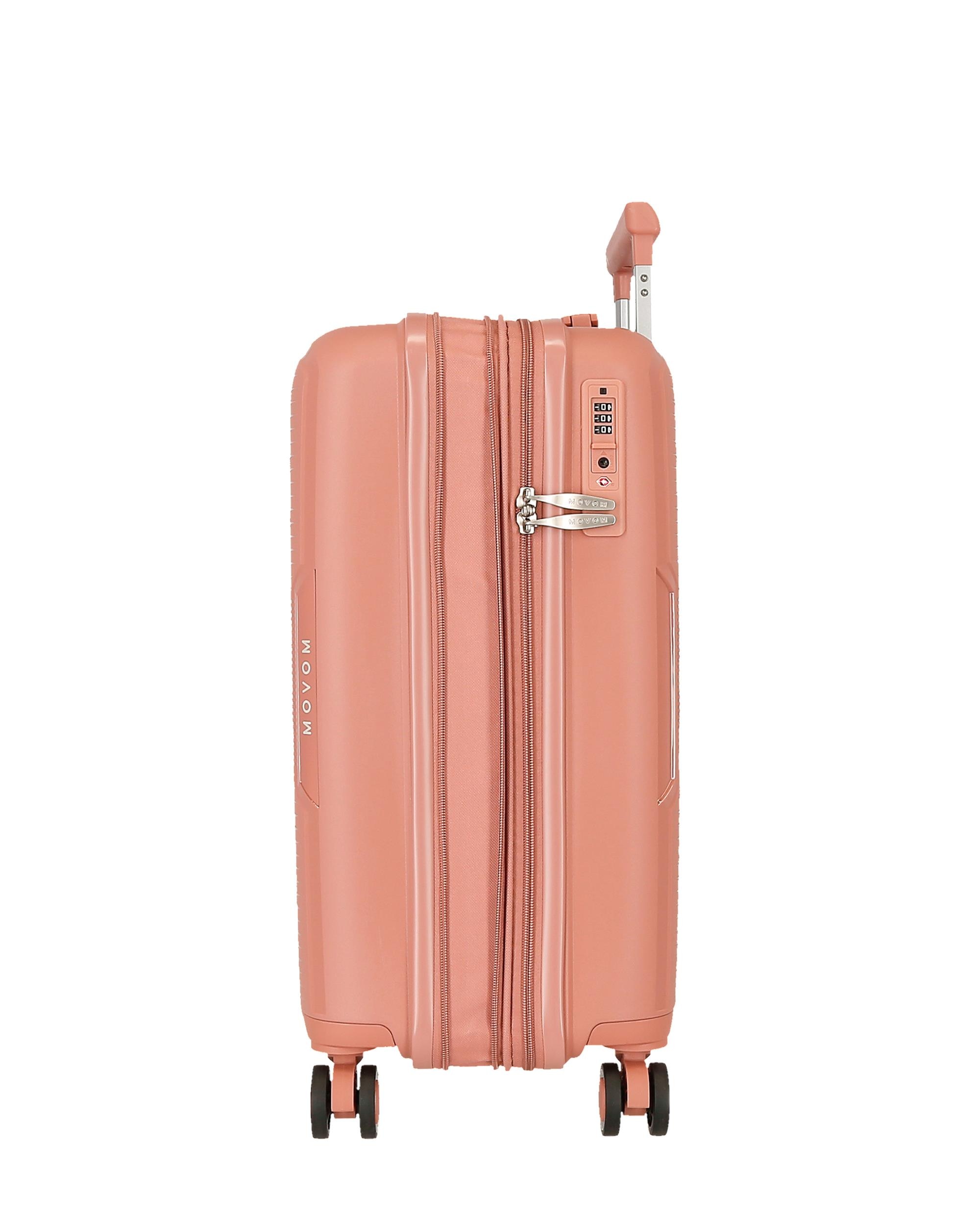 Imagen 6 de Maleta de cabina 55 cm extensible new ocuri con capacidad de 37l en - Movom - Rosa Rosa