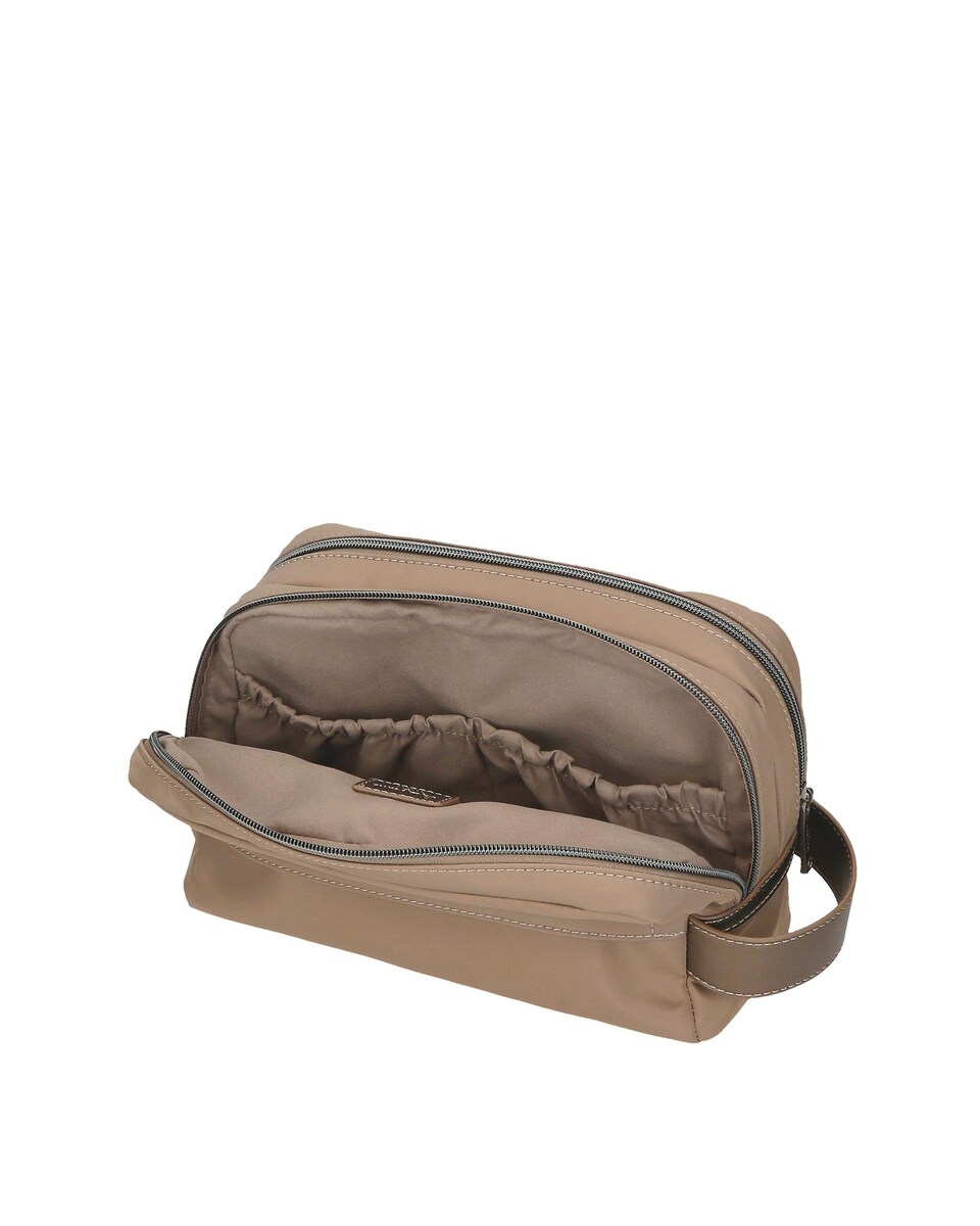 Neceser adaptable Pepe Jeans Ruby  dos compartimentos y asa para colgar Oro-4