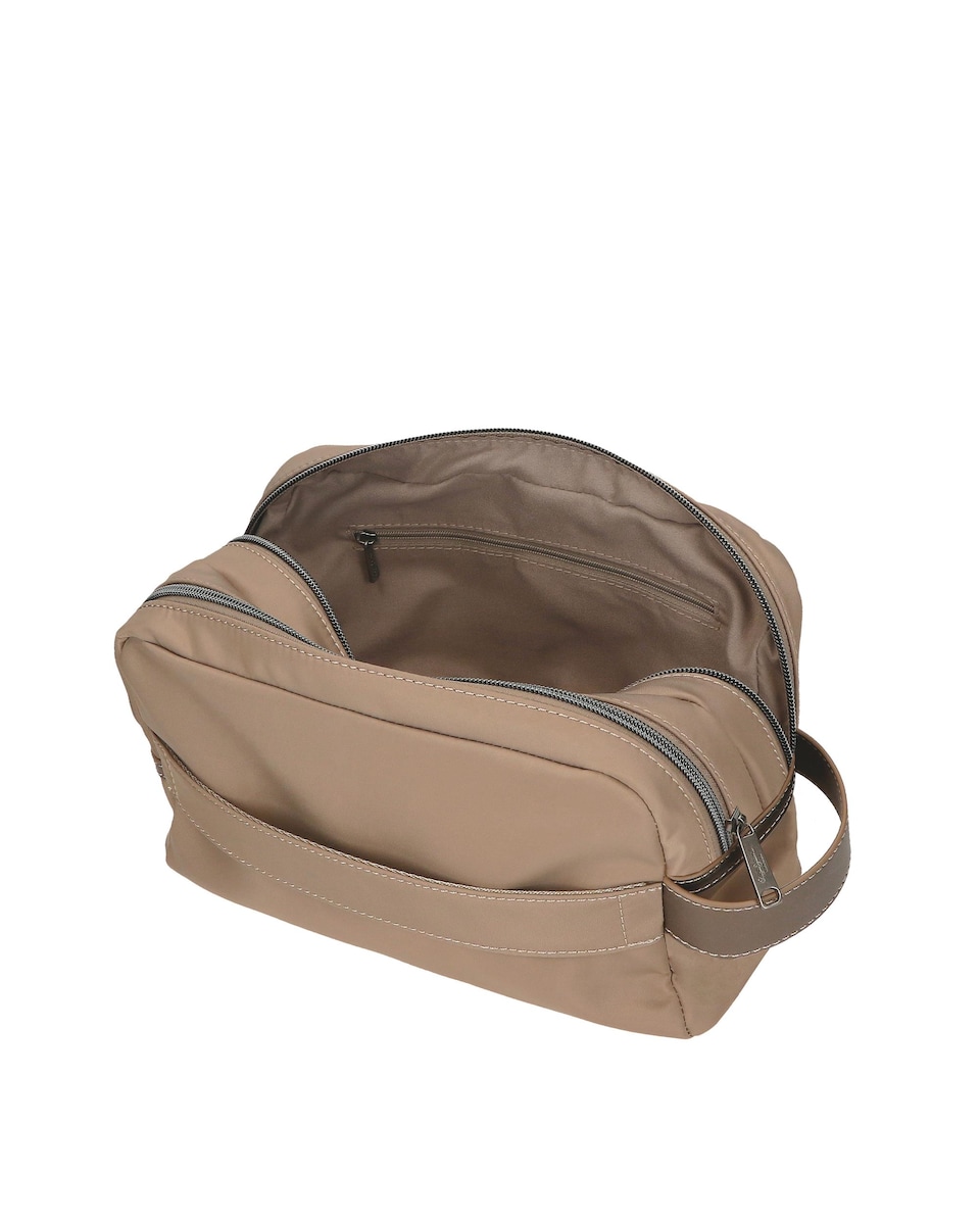 Neceser adaptable Pepe Jeans Ruby  dos compartimentos y asa para colgar Oro-5