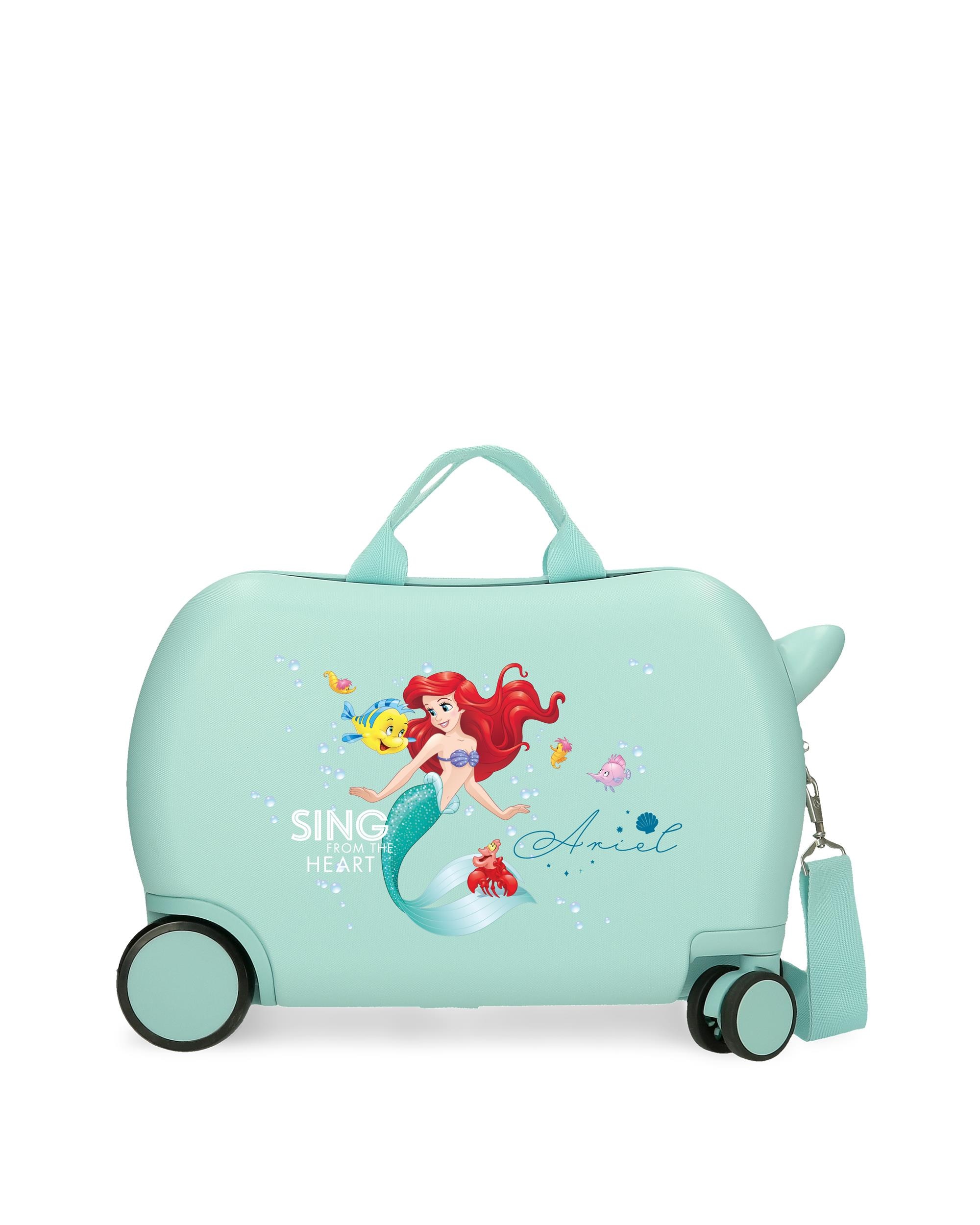 Mala Infantil 2 Rodas Multidirecionais Ariel com Capacidade de 24l Turquesa-1