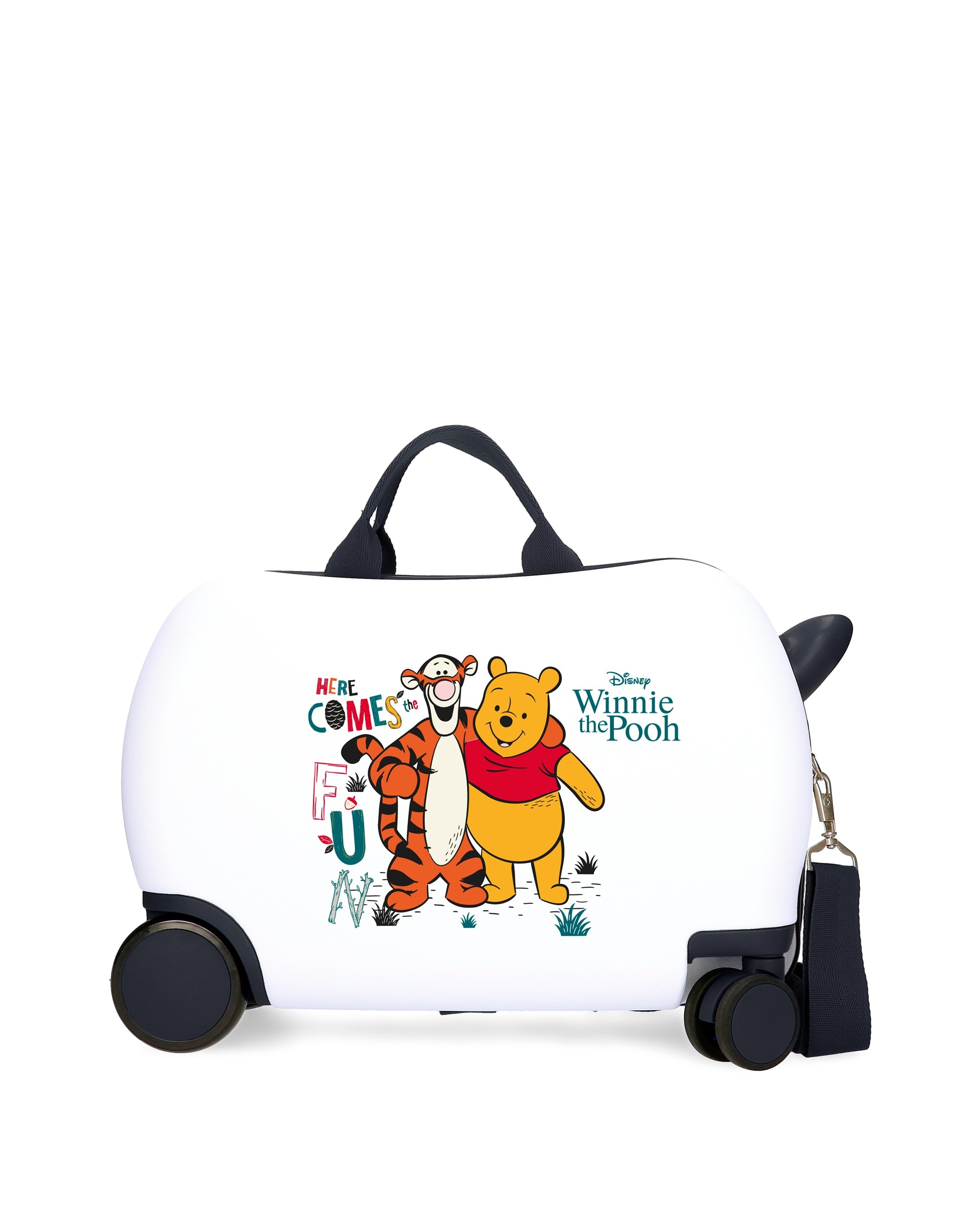 Imagen 0 de Maleta infantil 2 ruedas multidireccionales whinnieh the pooh rígida con capacidad de 24l Blanco