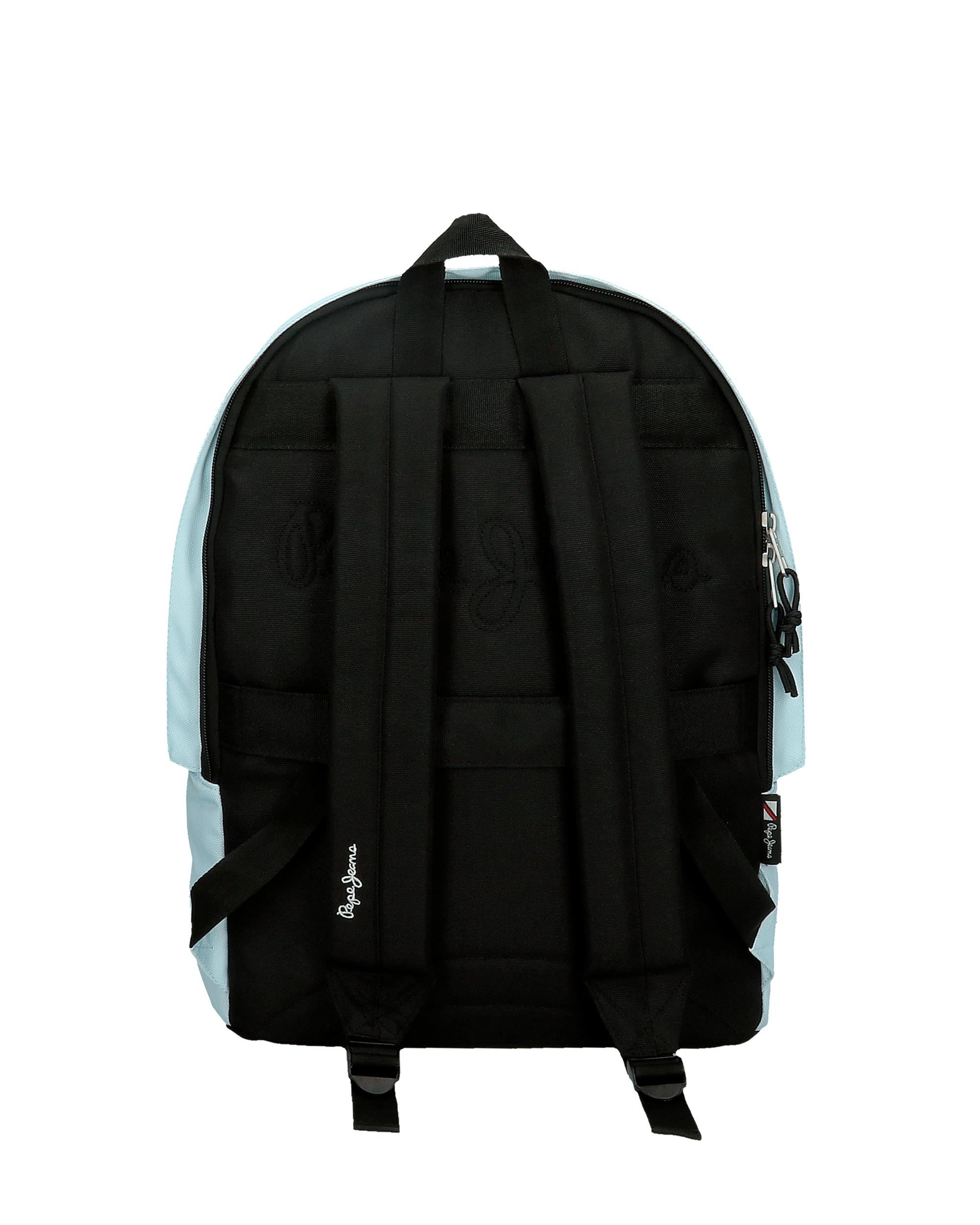 Mochila Pepe Jeans Aris Colorful Portaordenador de Dois Compartimentos em Azul-claro Azul-3