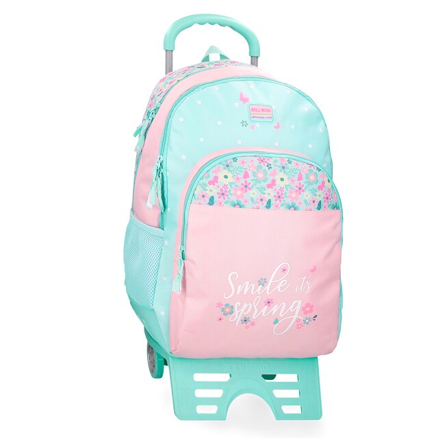 Imagen 0 de Mochila Roll Road Spring dream dos compartimentos y bolsillo frontal con carro