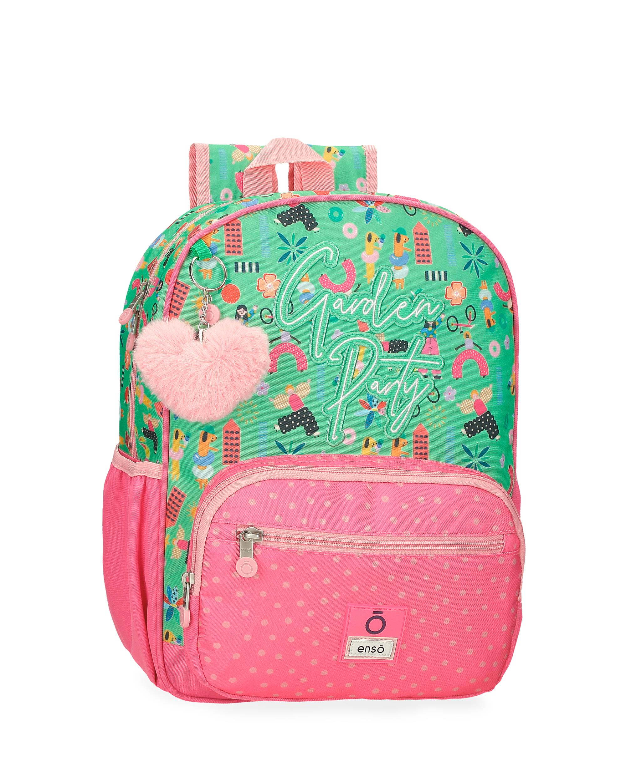 Mochila Escolar Poliéster Garden Party Multicolor ENSO