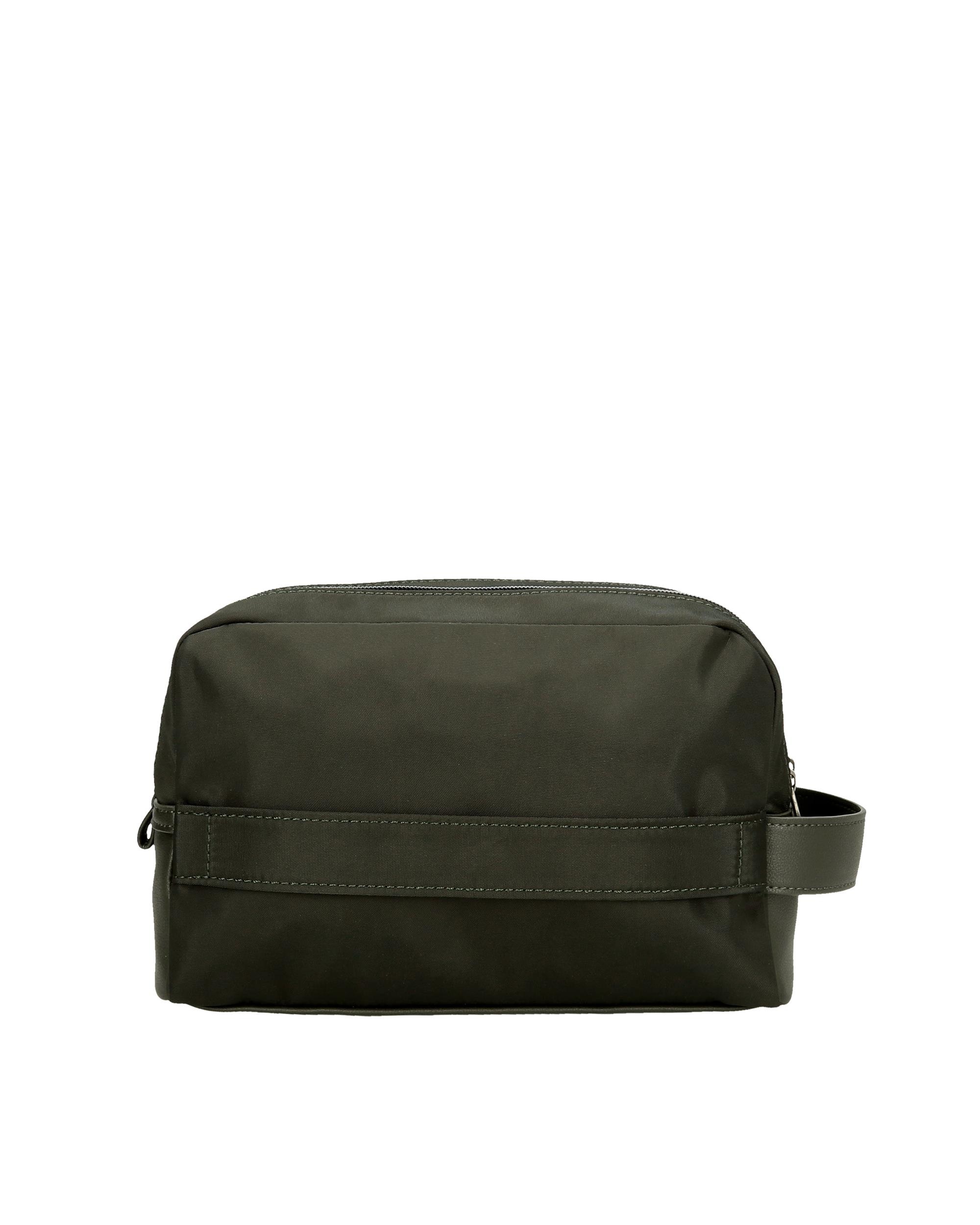 Necessaire Christine em Taupe Dois Compartimentos Verde-3