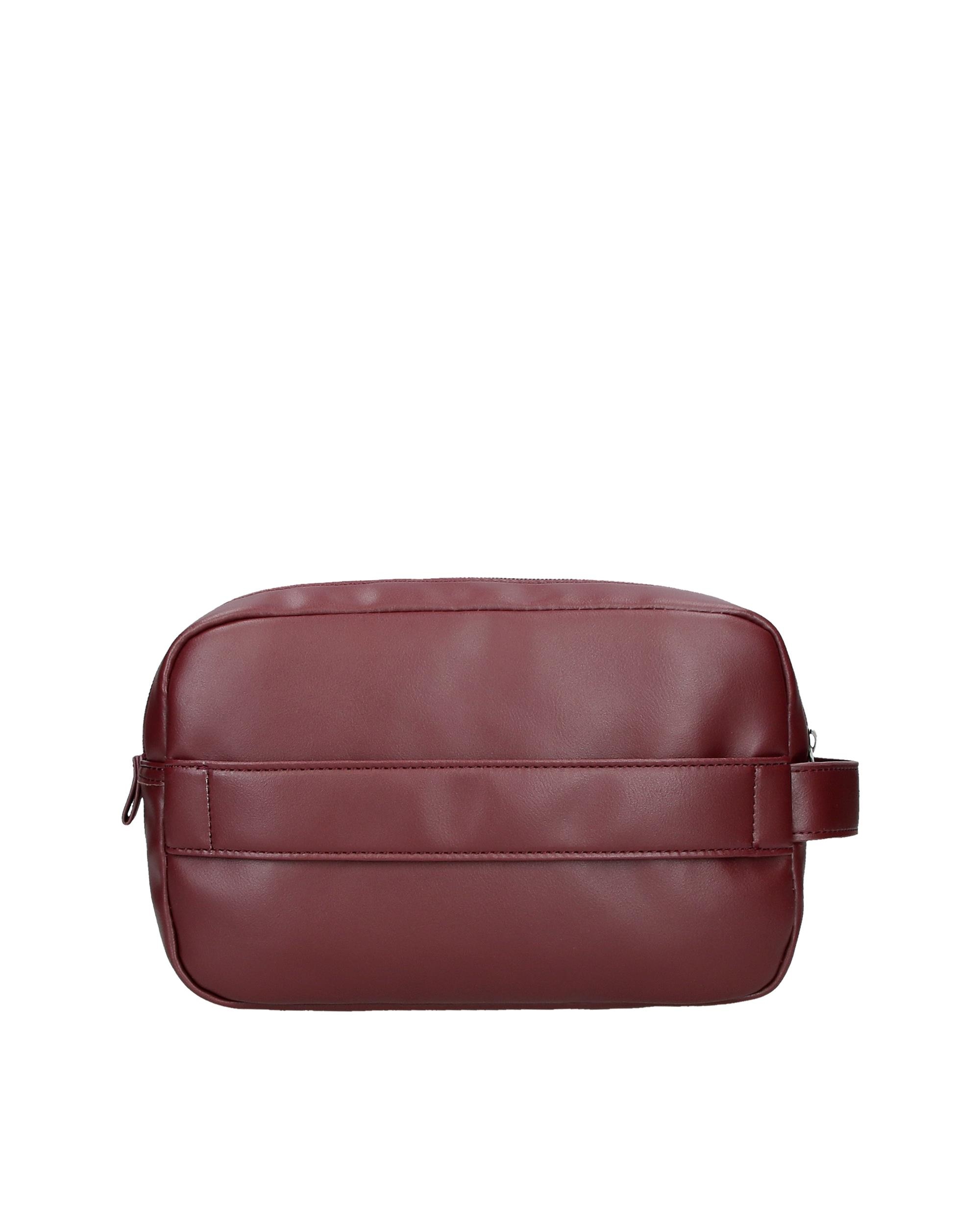 Necessaire Pepe Jeans Sprig com Dois Compartimentos e Bolso Frontal em Bordeaux Vermelho-3