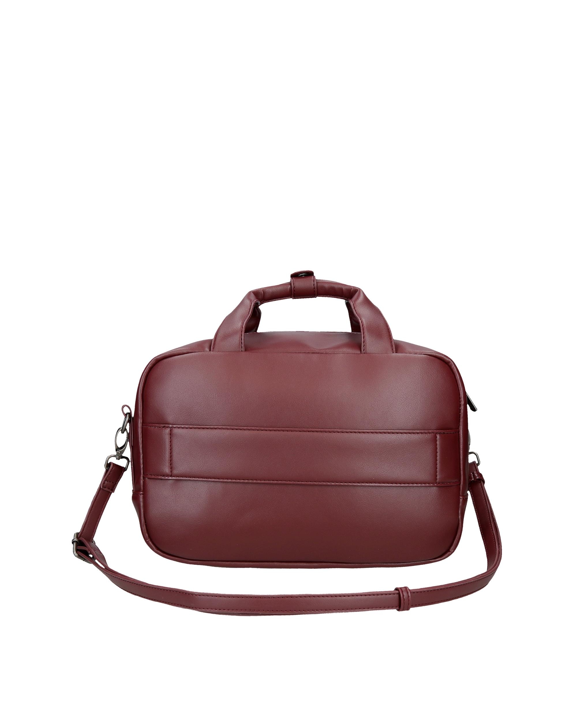 Necessaire e Mala de Tiracolo Pepe Jeans Sprig com Bolso Frontal em Bordeaux Vermelho-3