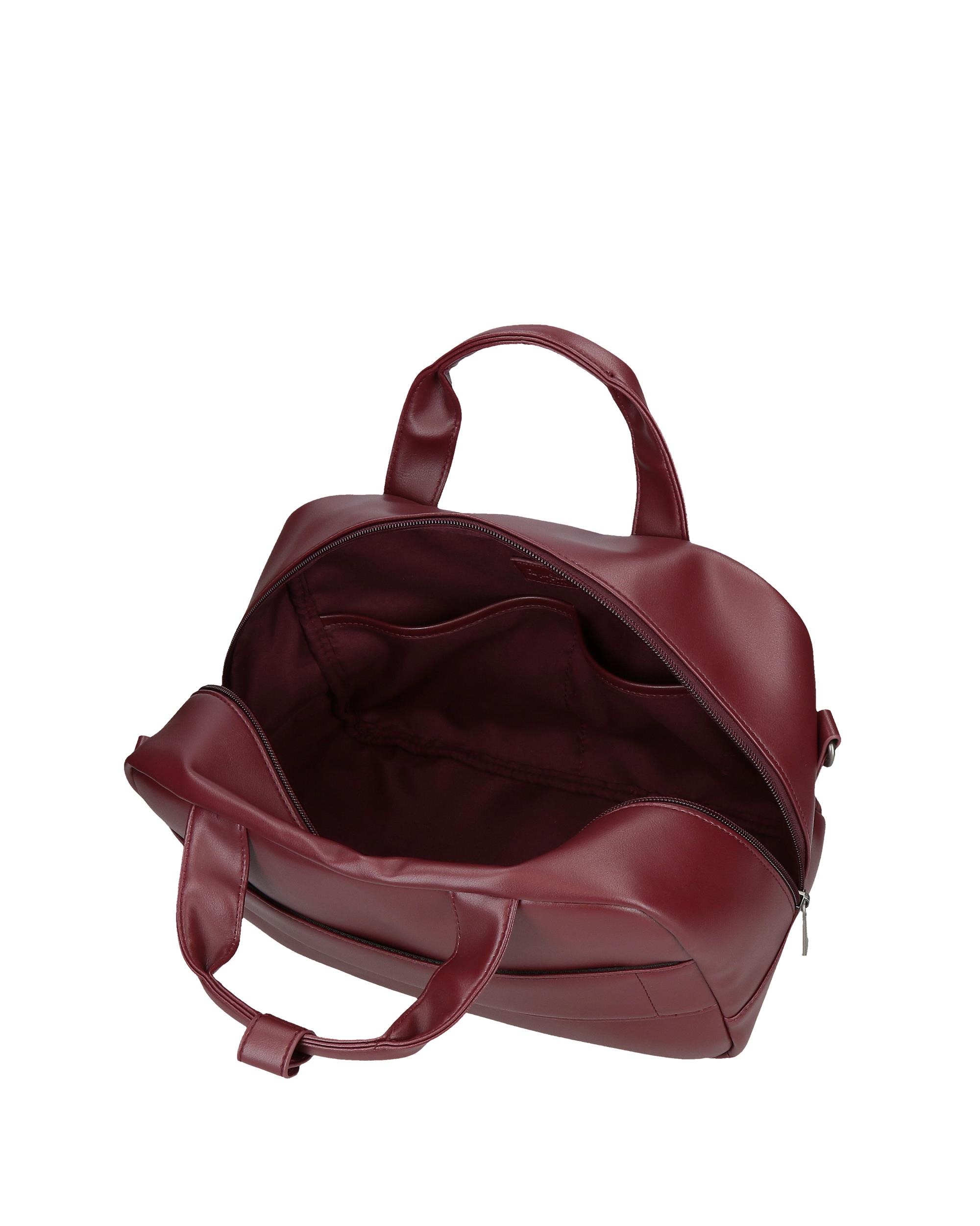 Necessaire e Mala de Tiracolo Pepe Jeans Sprig com Bolso Frontal em Bordeaux Vermelho-5