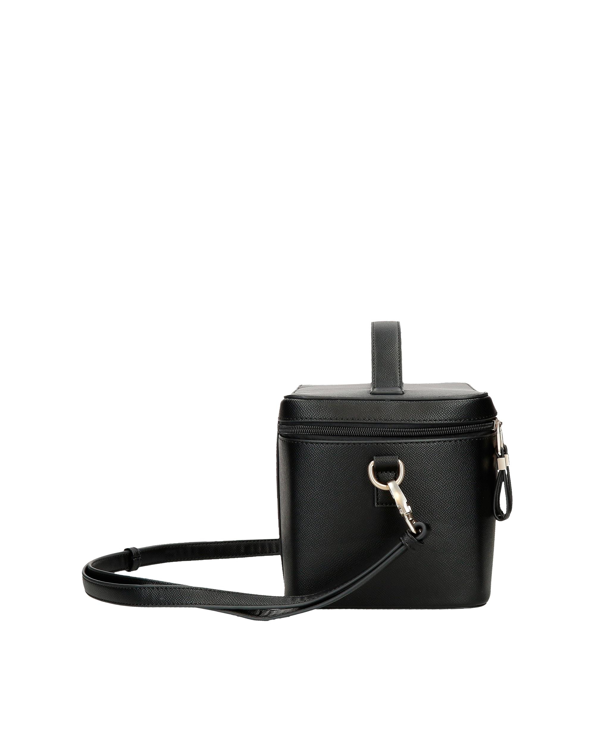 Necessaire e Mala de Tiracolo Elia com Bolso Frontal Preto-2