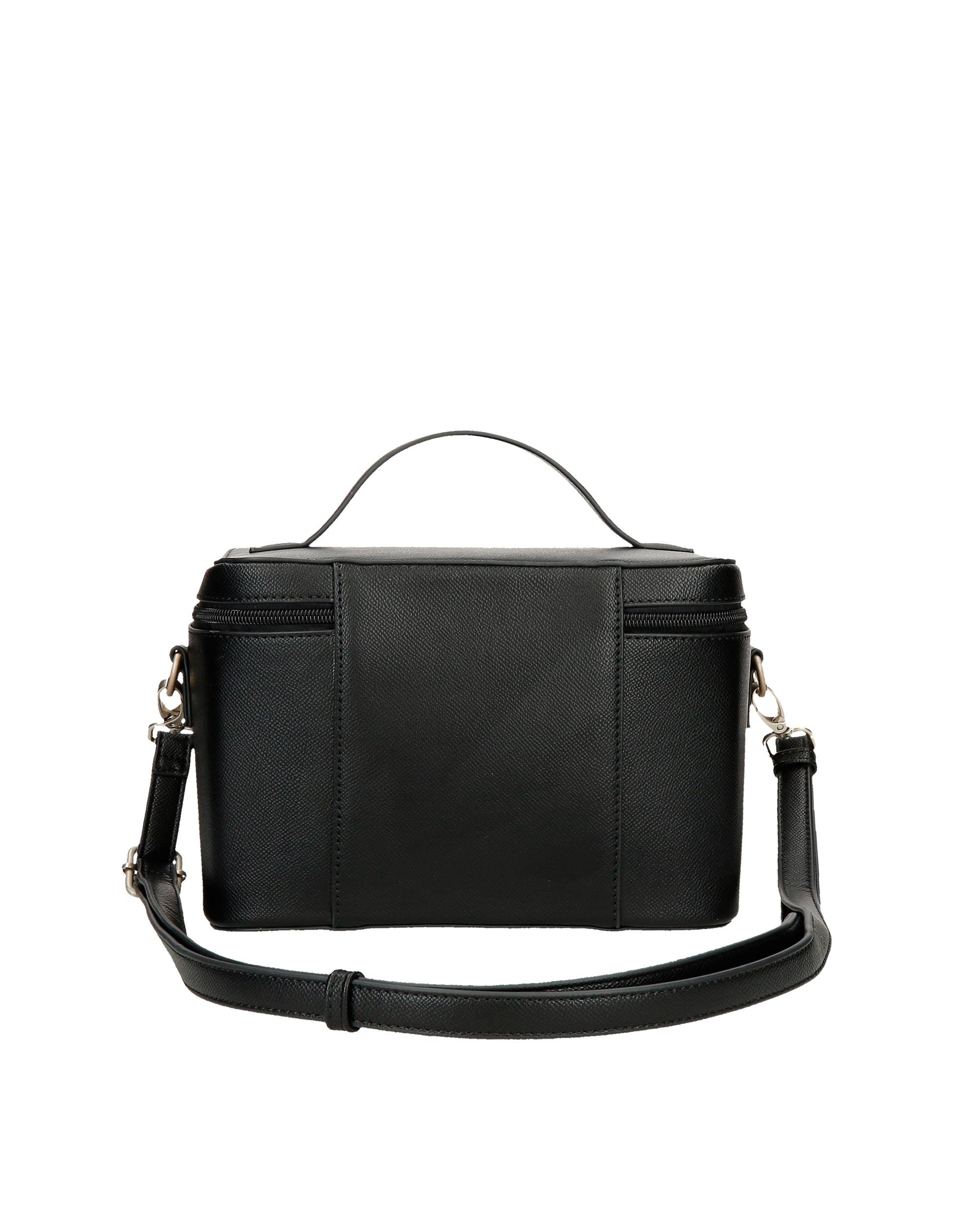 Necessaire e Mala de Tiracolo Elia com Bolso Frontal Preto-3