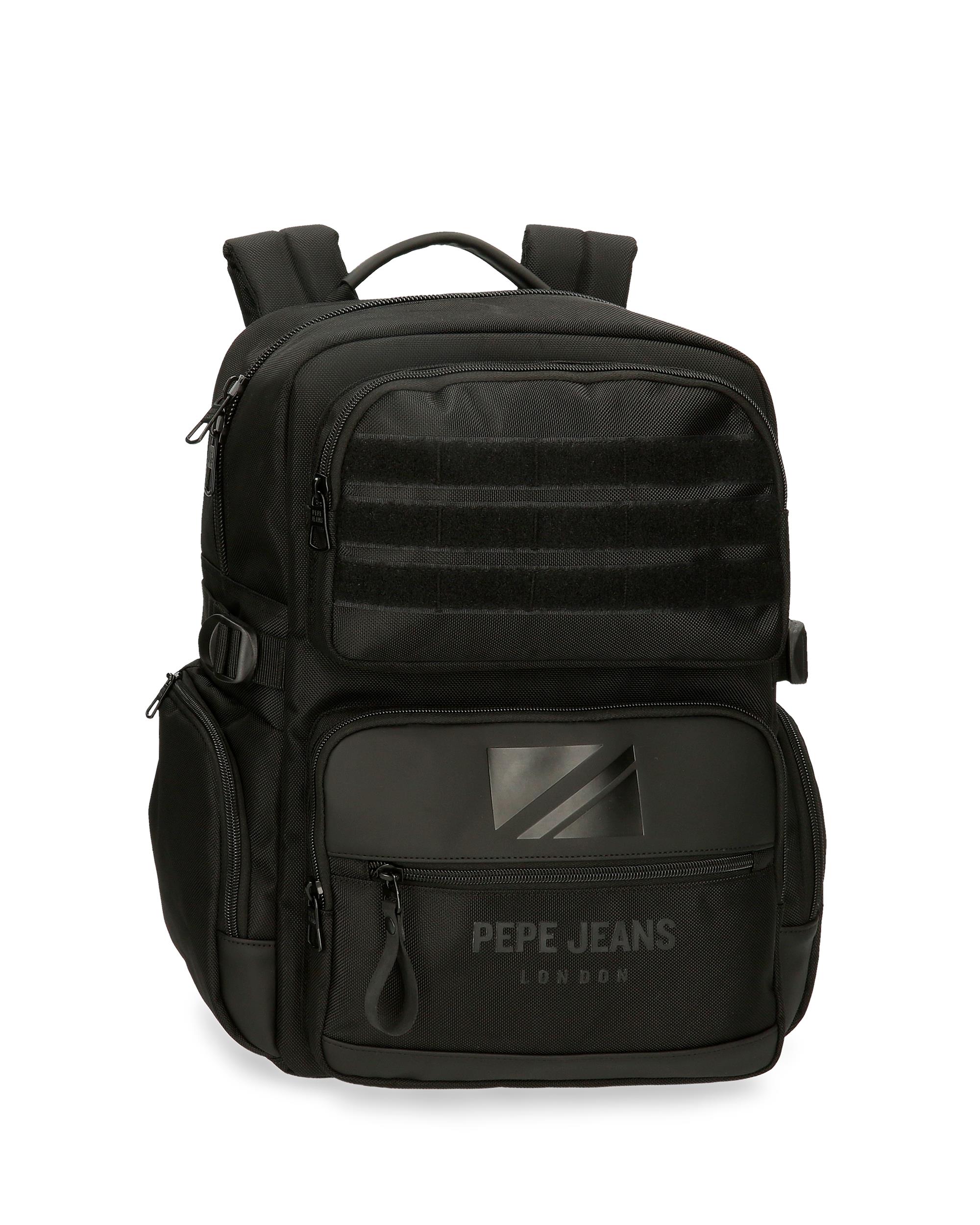 Pepe Jeans - Mochila 13,3" pepe jeans bromley con bolsillo frontal.