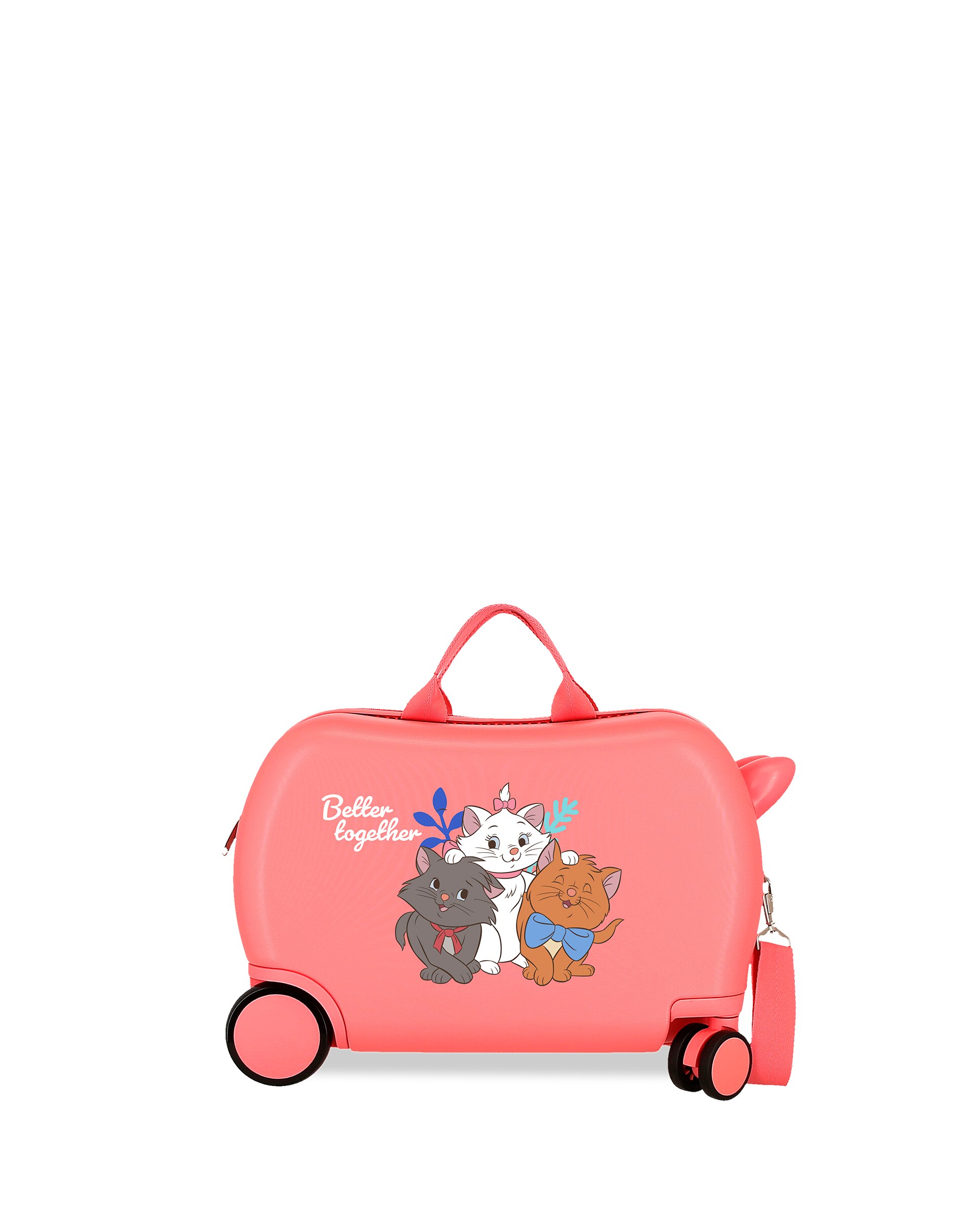 Mala Infantil 2 Rodas Multidirecionais Aristogatos Better Together com Capacidade de 28l Rosa-1