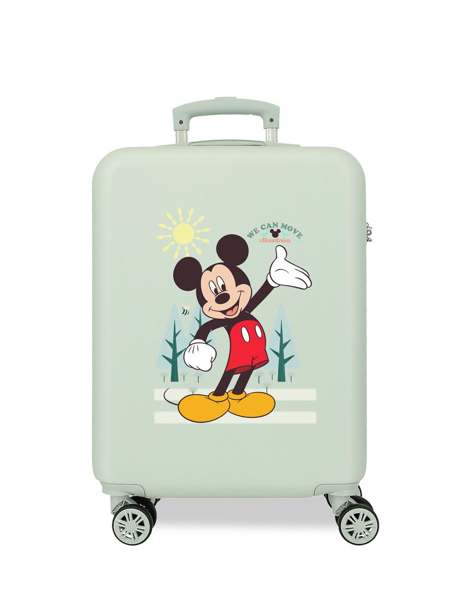 Disney - Maleta de cabina mickey mountains rígida con capacidad de 35l.