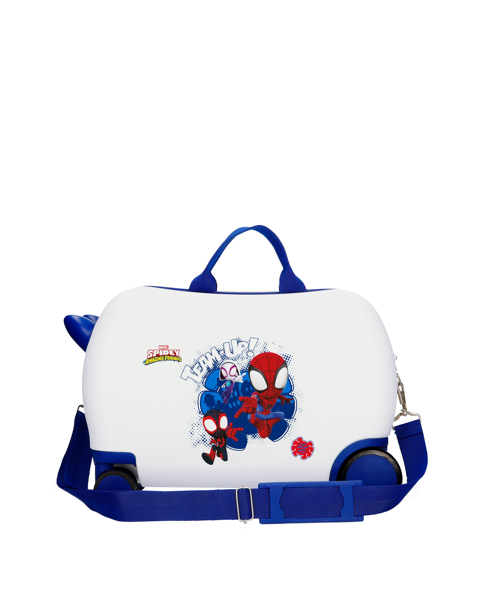 Maleta infantil 2 ruedas multidireccionales Spidey Team Up con capacidad de 28L - Personajes - Blanco Blanco-3