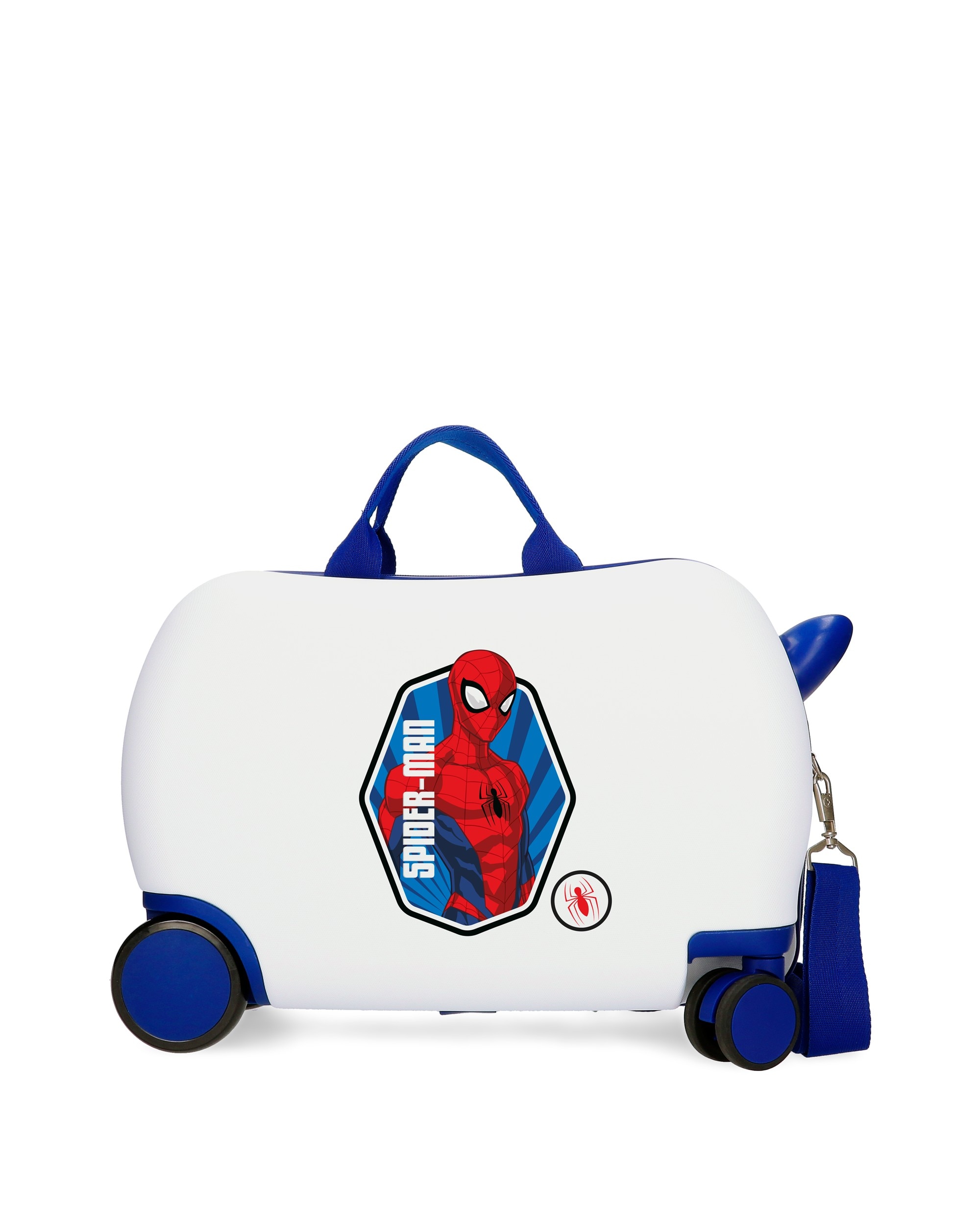 Imagen 1 de Maleta infantil 2 ruedas multidireccionales spiderman brave con capacidad de 28l en blanco Blanco