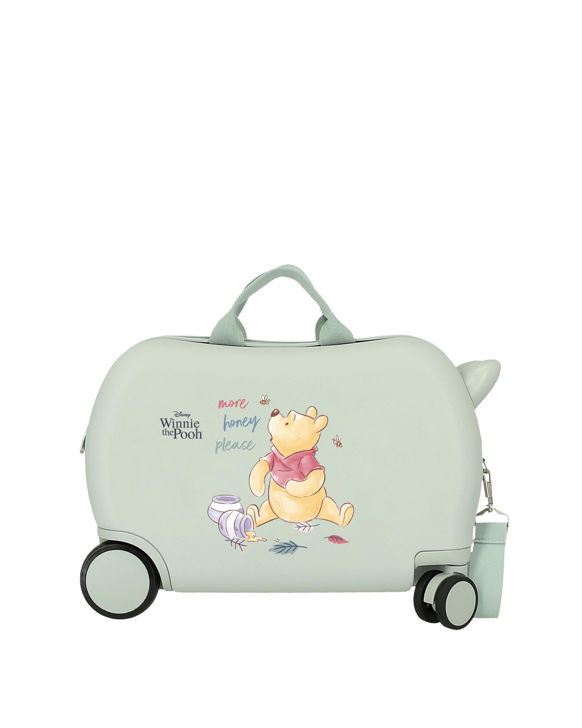 Disney - Maleta infantil 2 ruedas multidireccionales Winnie the pooh con capacidad de 24L.