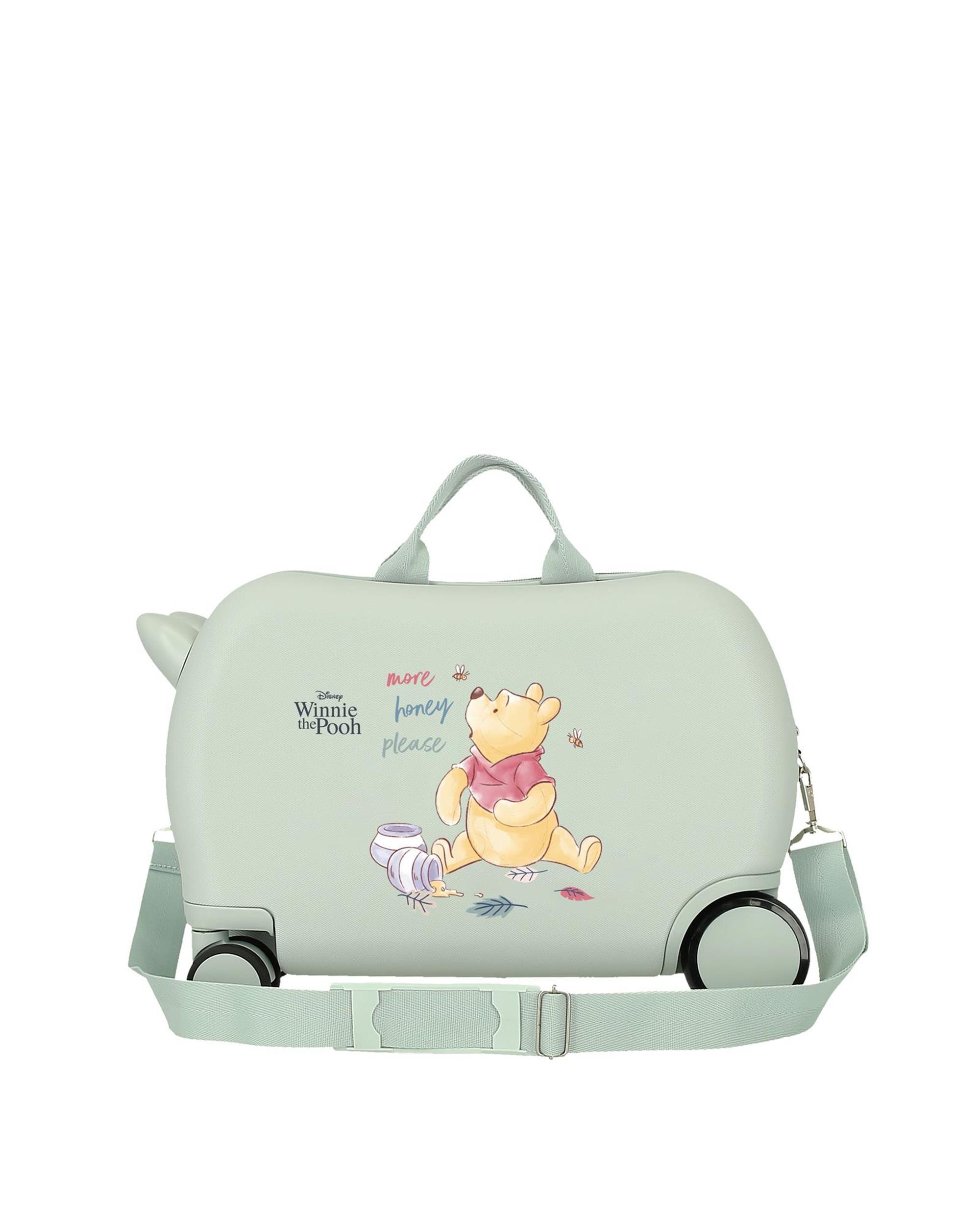 Maleta infantil 2 ruedas multidireccionales whinnieh the pooh rígida con capacidad de 24l - Disney - Verde Verde-3