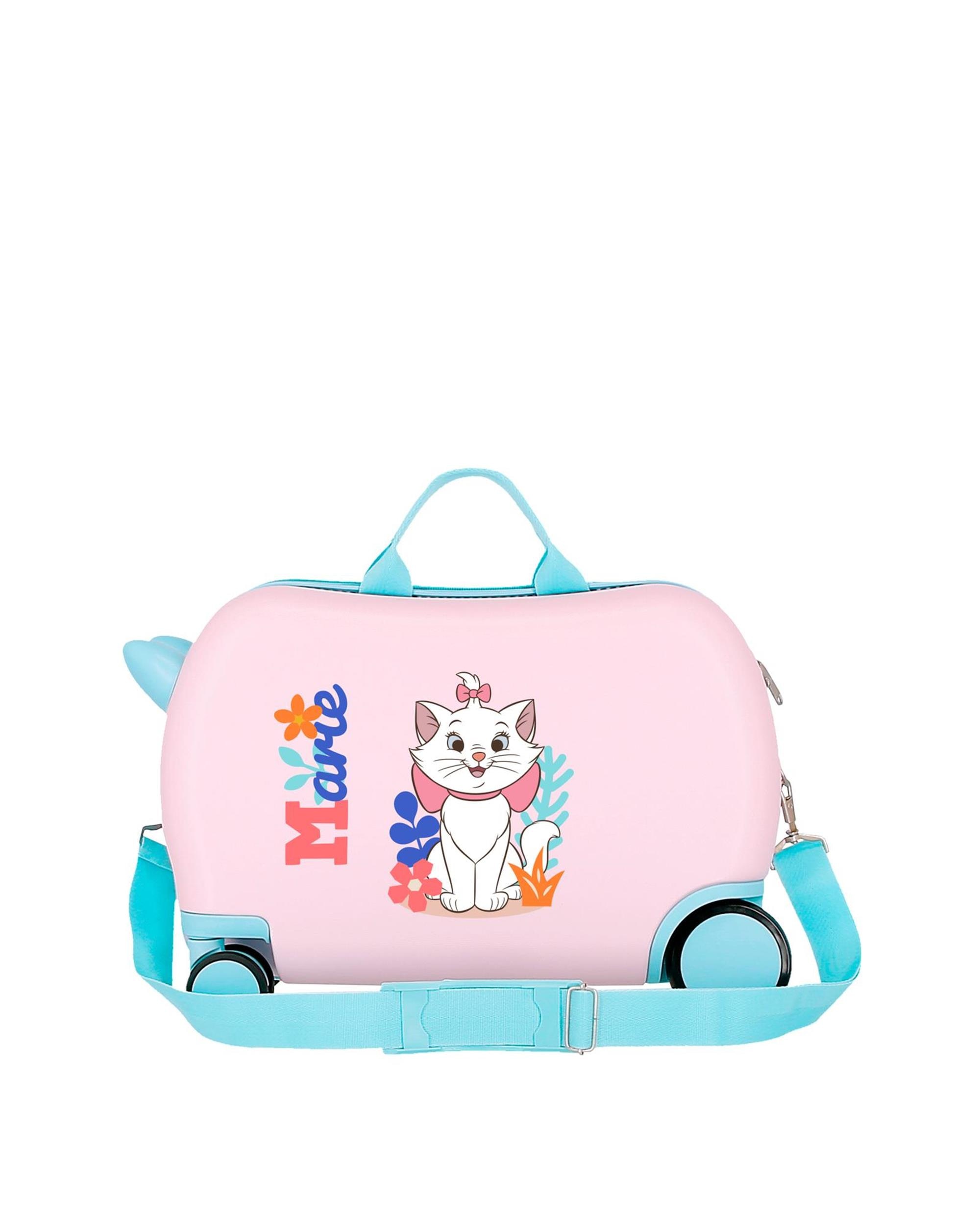Imagen 3 de Maleta infantil 2 ruedas multidireccionales los aristogatos time to play con capacidad de 24l - Disney - Rosa / Azul marino Rosa / Azul marino