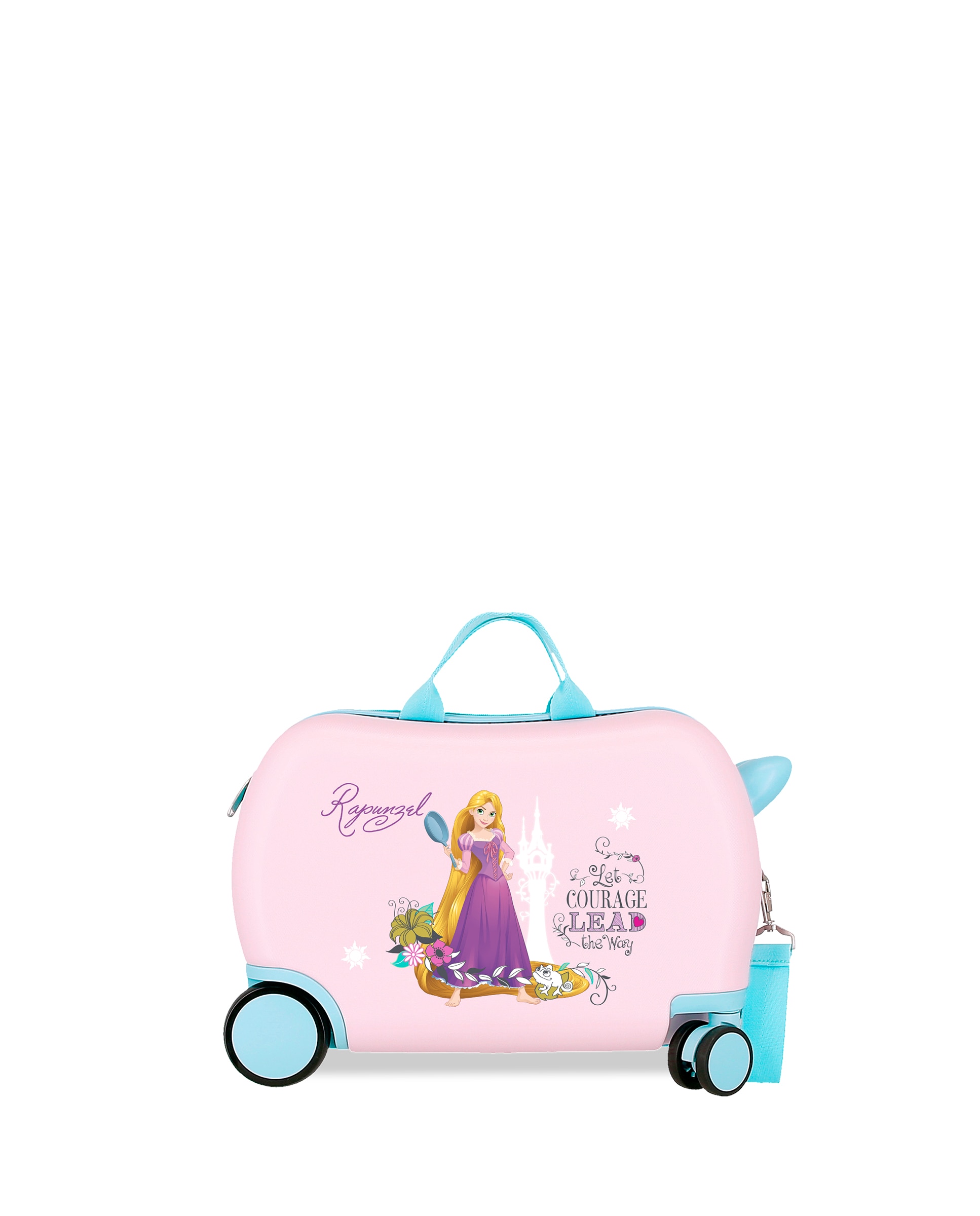 Imagen 0 de Maleta infantil Rapunzel rígida con capacidad de 28L Rosa